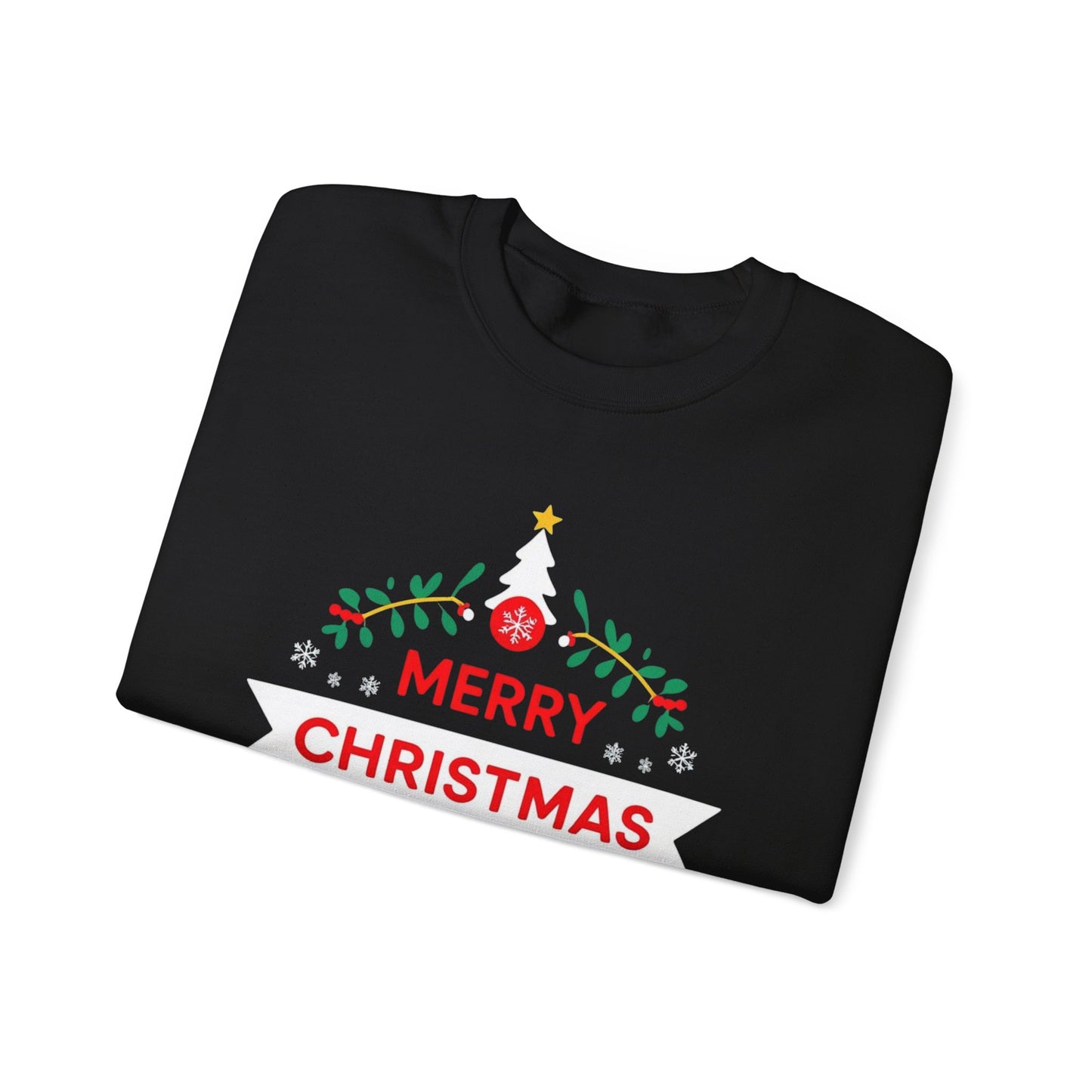 Merry Christmas Unisex Crewneck Sweatshirt, Holiday Sweater, Christmas Gift, Cozy Crewneck, Winter Fashion