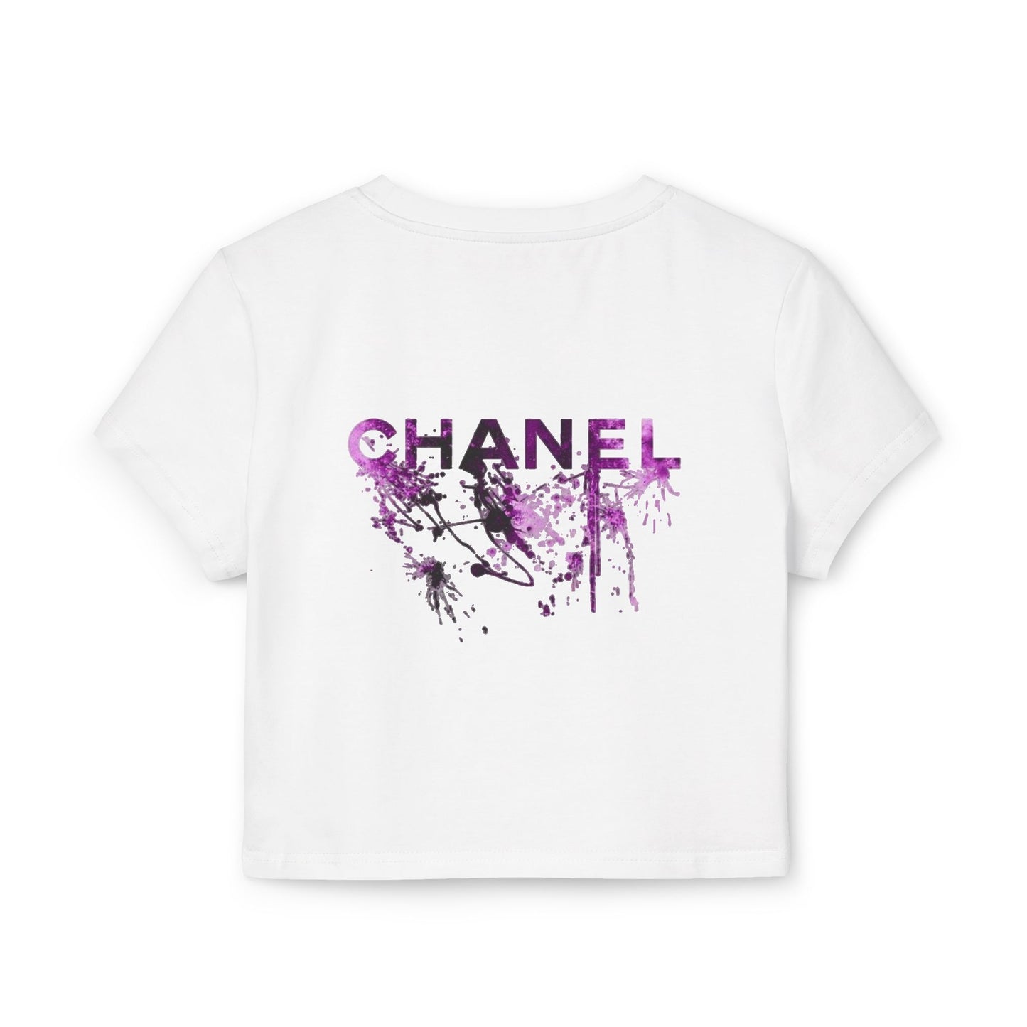 Chic Women's Graphic Baby Tee, Fashionable Casual Top, Streetwear Style, Stylish Gift for Her, Summer Wardrobe Essential
