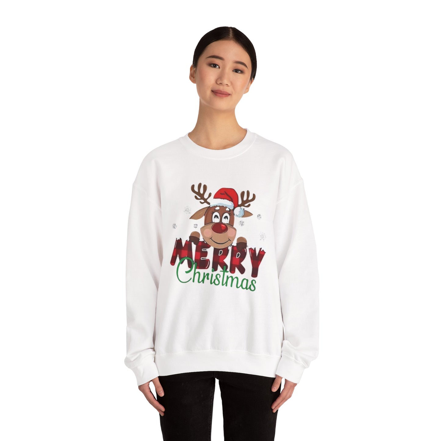 Merry Christmas Unisex Crewneck Sweatshirt, Holiday Gift, Festive Apparel, Cozy Winter Wear, Christmas Sweatshirt, Cheerful Design
