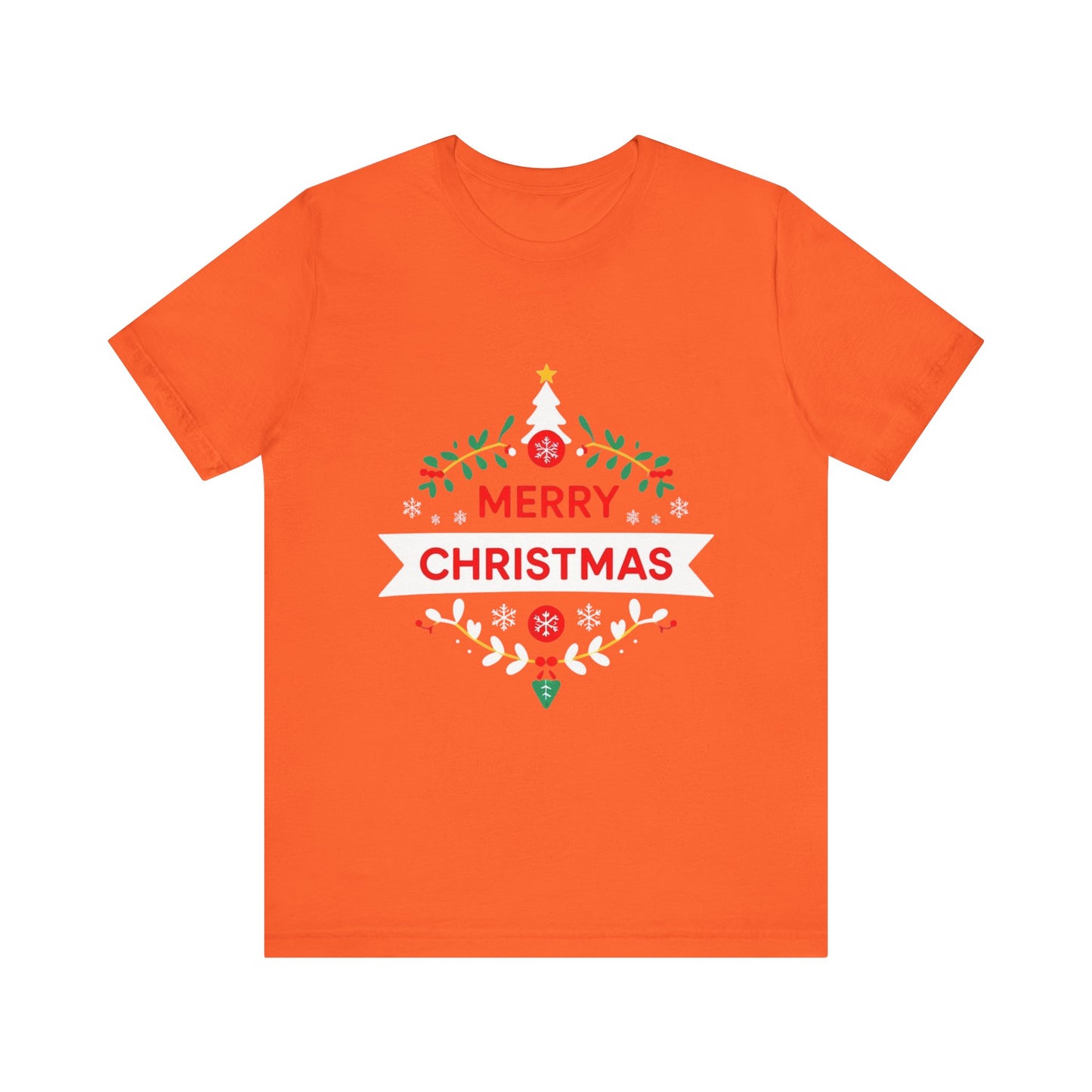 Merry Christmas Unisex Tee, Holiday T-Shirt, Festive Short Sleeve Shirt, Christmas Gift, Seasonal Apparel