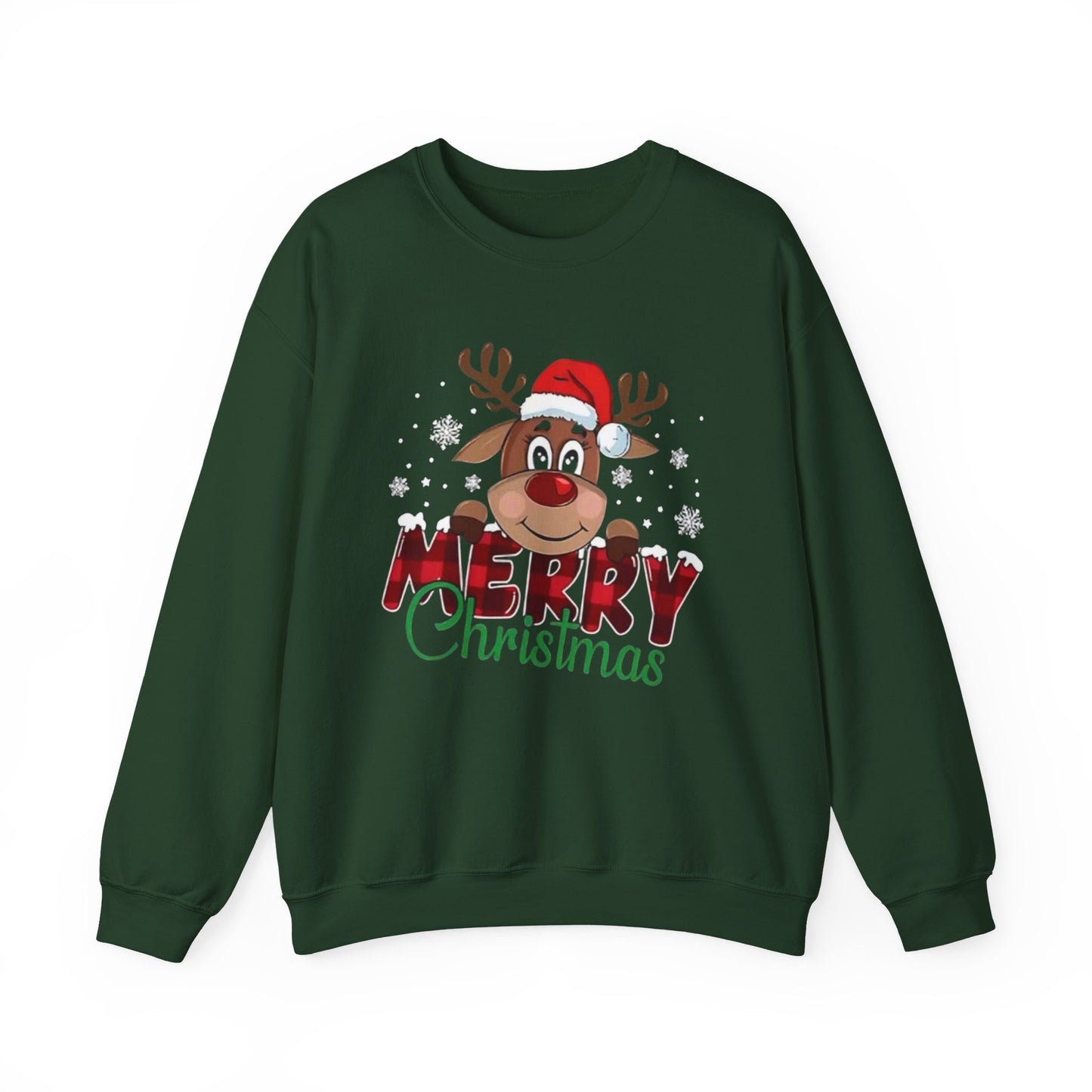 Merry Christmas Unisex Crewneck Sweatshirt, Holiday Gift, Festive Apparel, Cozy Winter Wear, Christmas Sweatshirt, Cheerful Design