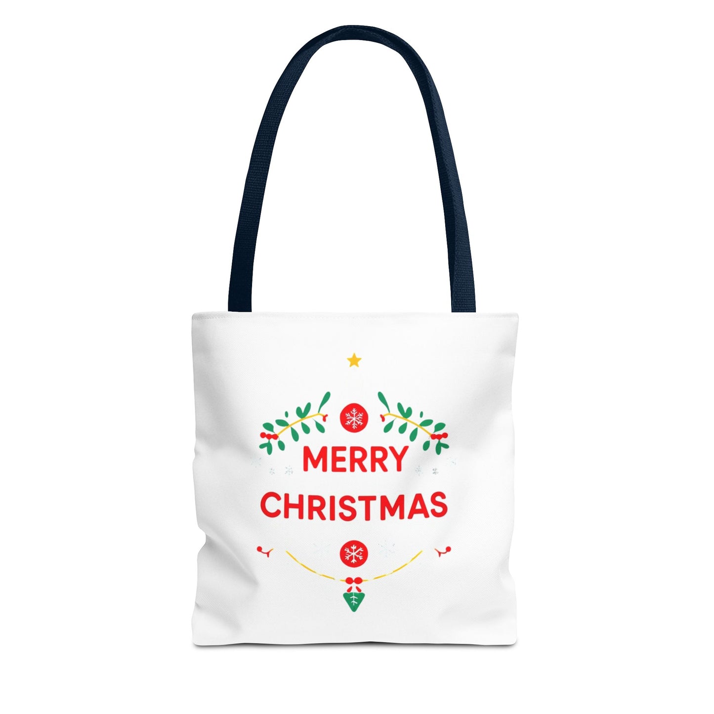 Christmas Tote Bag, Holiday Shopping Bag, Merry Christmas Gift, Seasonal Reusable Bag, Merry & Bright Tote ( customize available)