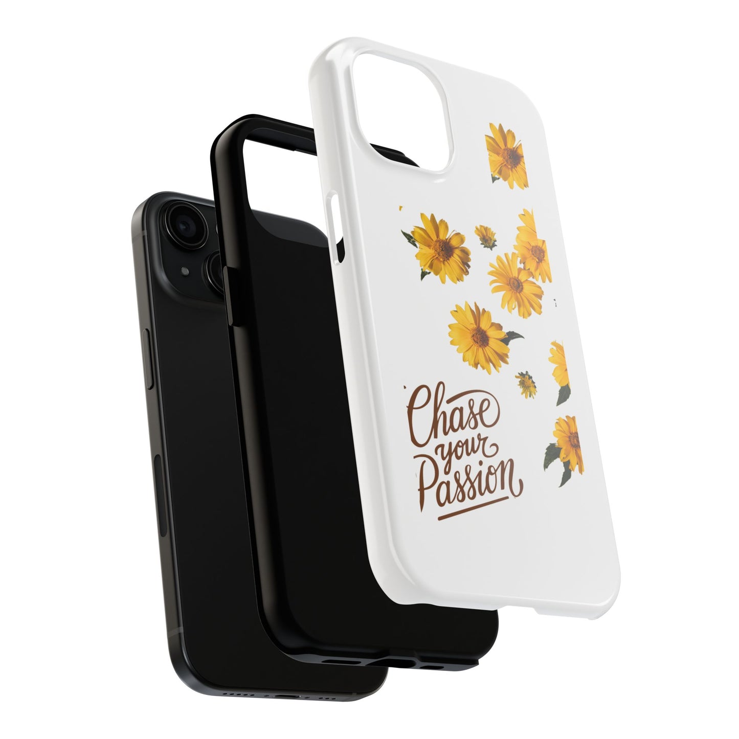 Cover Iphone 15_Chase Your Passion iPhone 15 Case – Floral Design 🌻 | Customizable