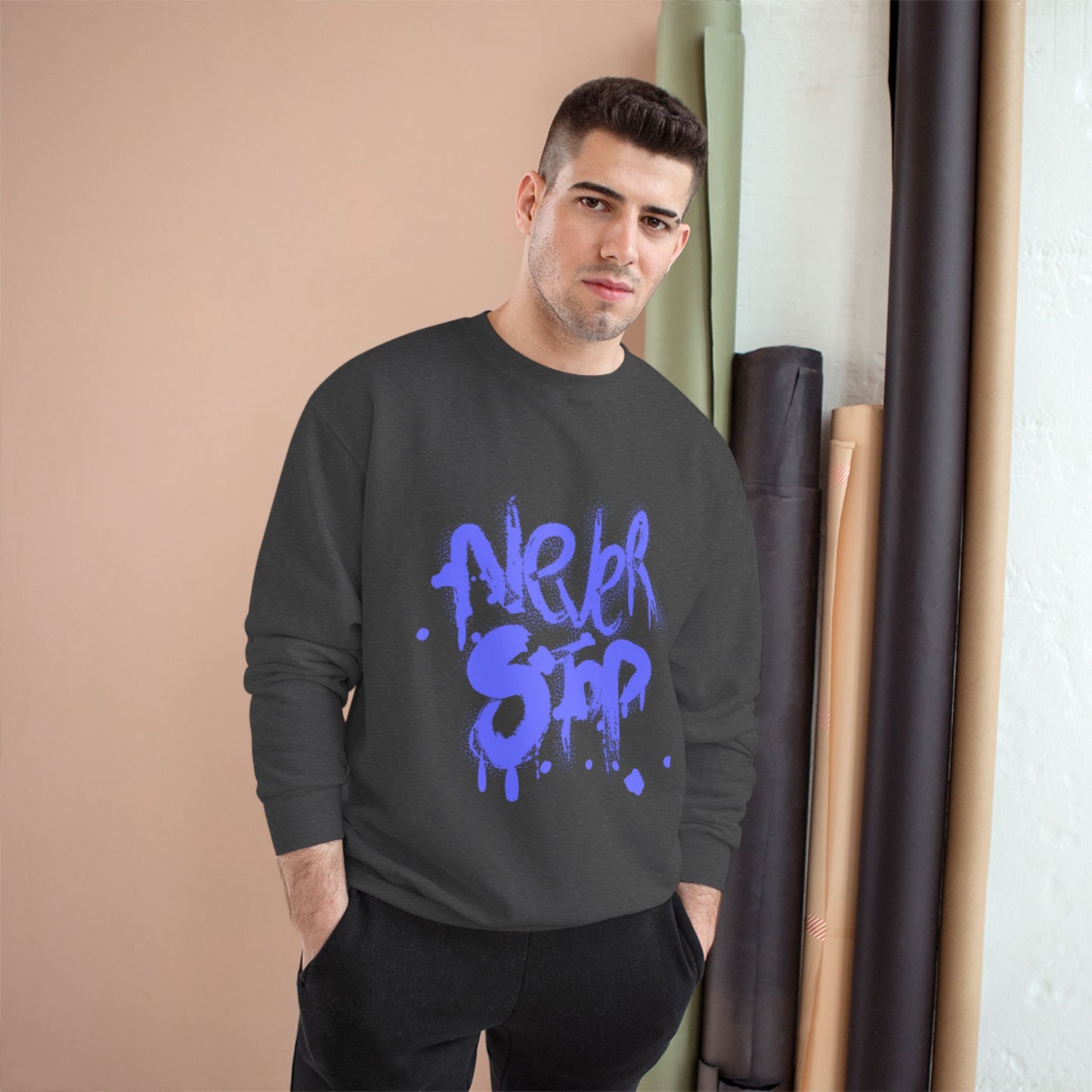 Champion Sweatshirt - Urban Streetwear, Stylish Casual Wear, Gift for Teens, Cool Graphic Top