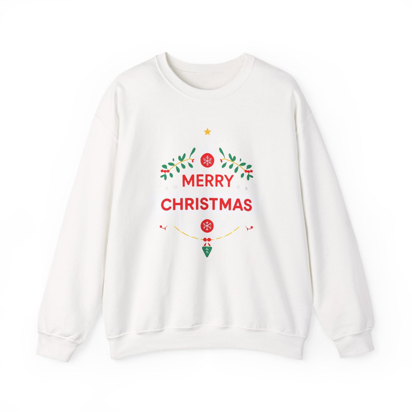 Merry Christmas Unisex Crewneck Sweatshirt, Holiday Sweater, Christmas Gift, Cozy Crewneck, Winter Fashion