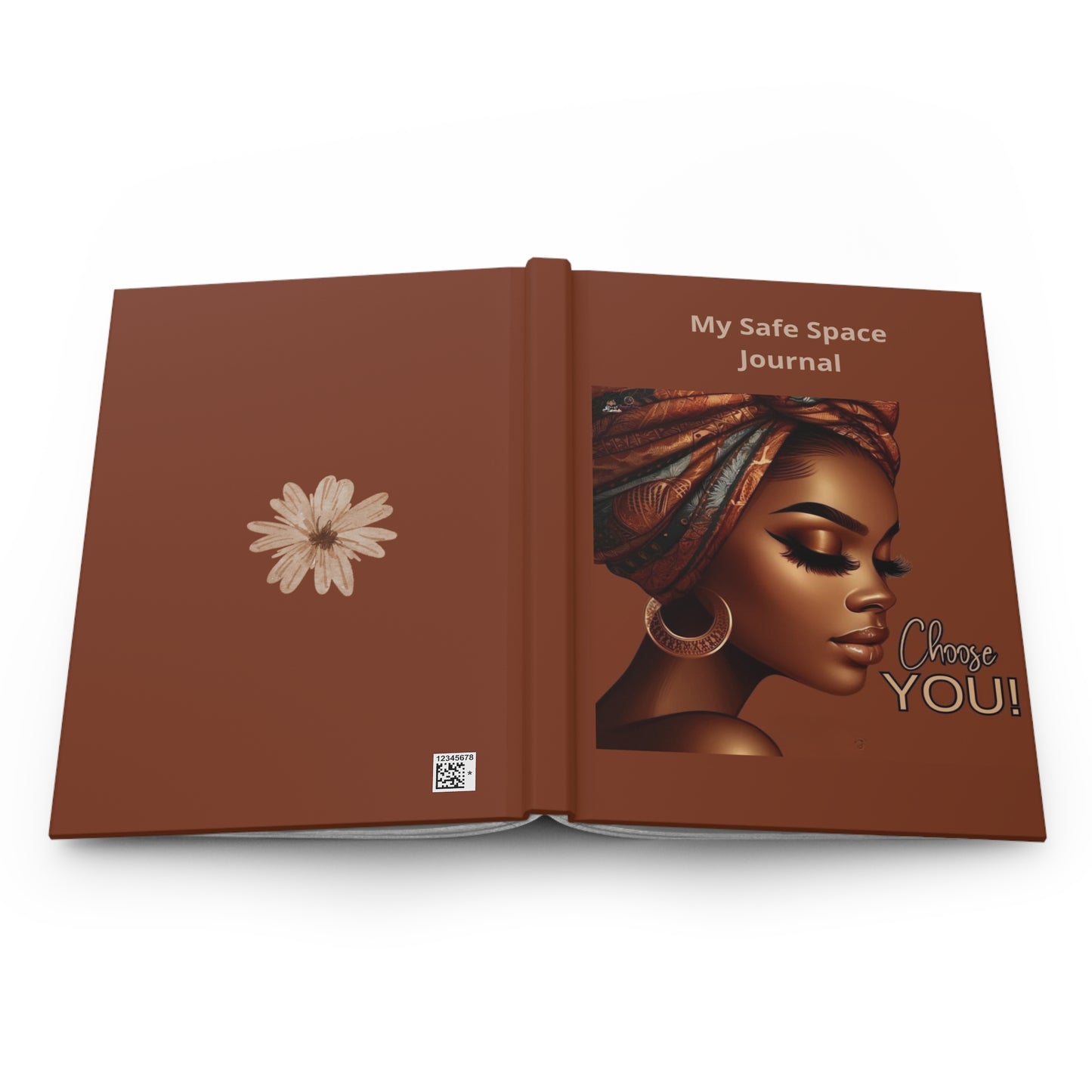 Empowering Hardcover Journal, My Safe Space Journal, Self-Care Notebook, Inspirational Writing, Mental Health Gift, Choose You!