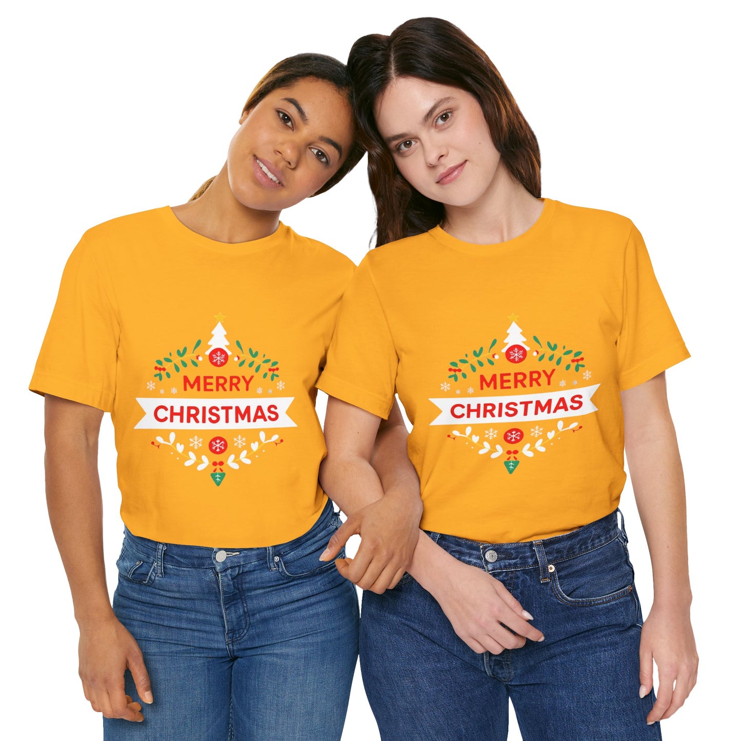 Merry Christmas Unisex Tee, Holiday T-Shirt, Festive Short Sleeve Shirt, Christmas Gift, Seasonal Apparel