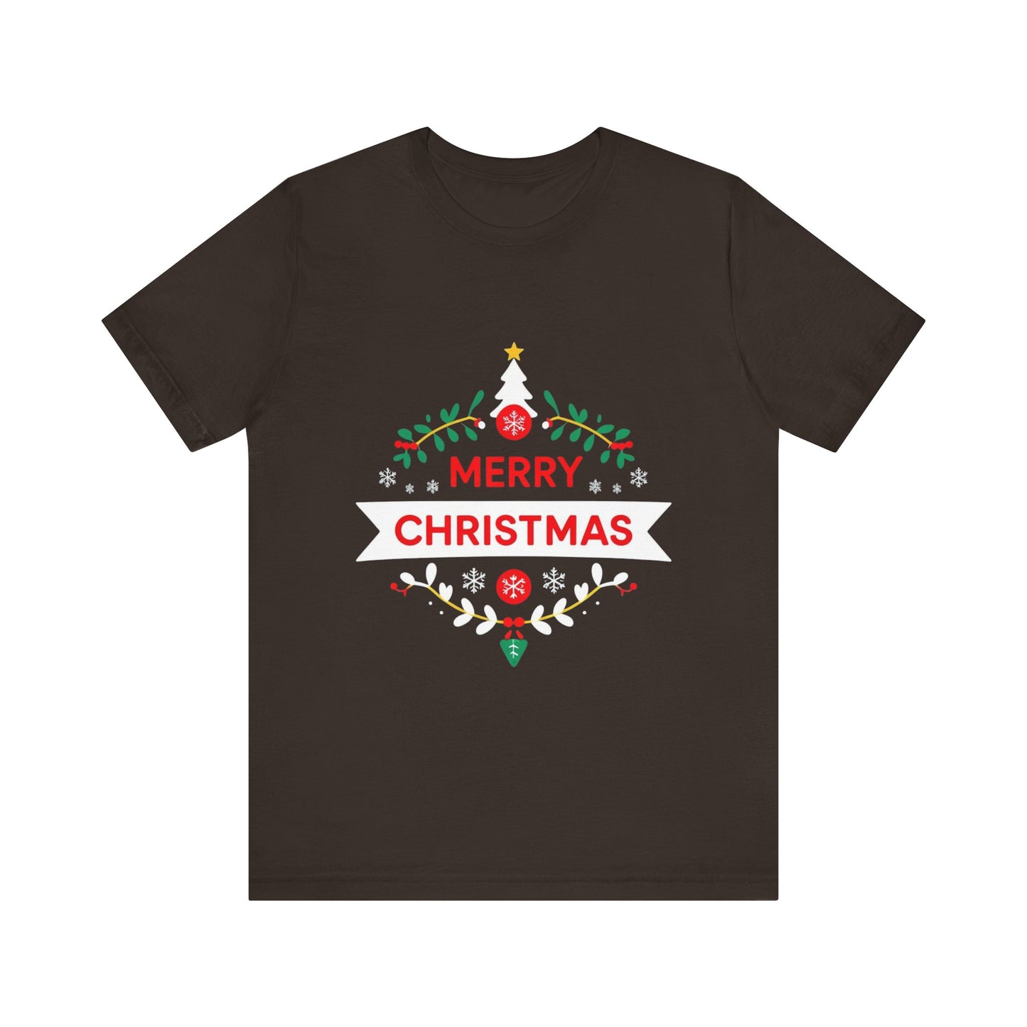 Merry Christmas Unisex Tee, Holiday T-Shirt, Festive Short Sleeve Shirt, Christmas Gift, Seasonal Apparel