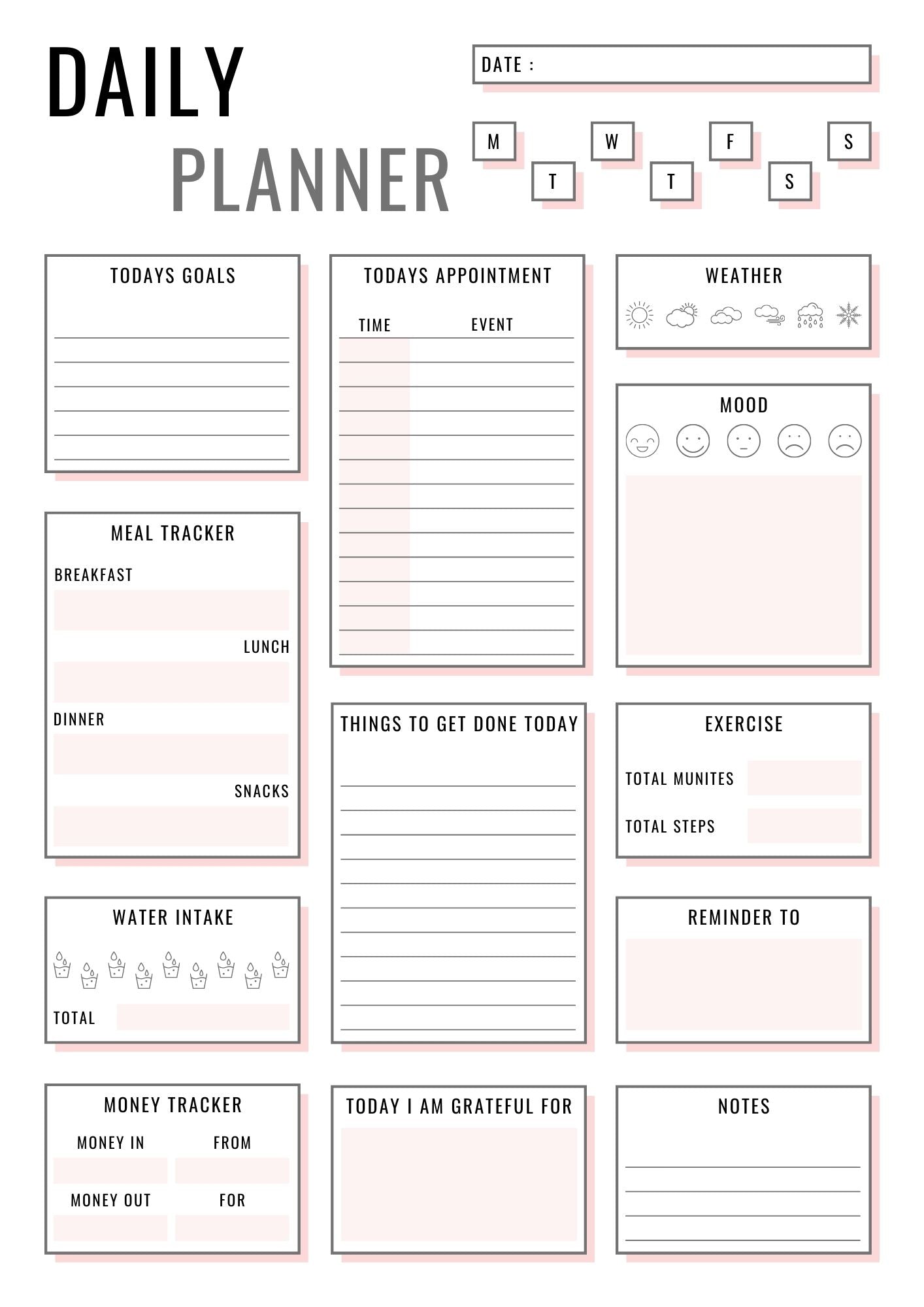 🗓️ Daily Planner – Organise Your Day, Own Your Life