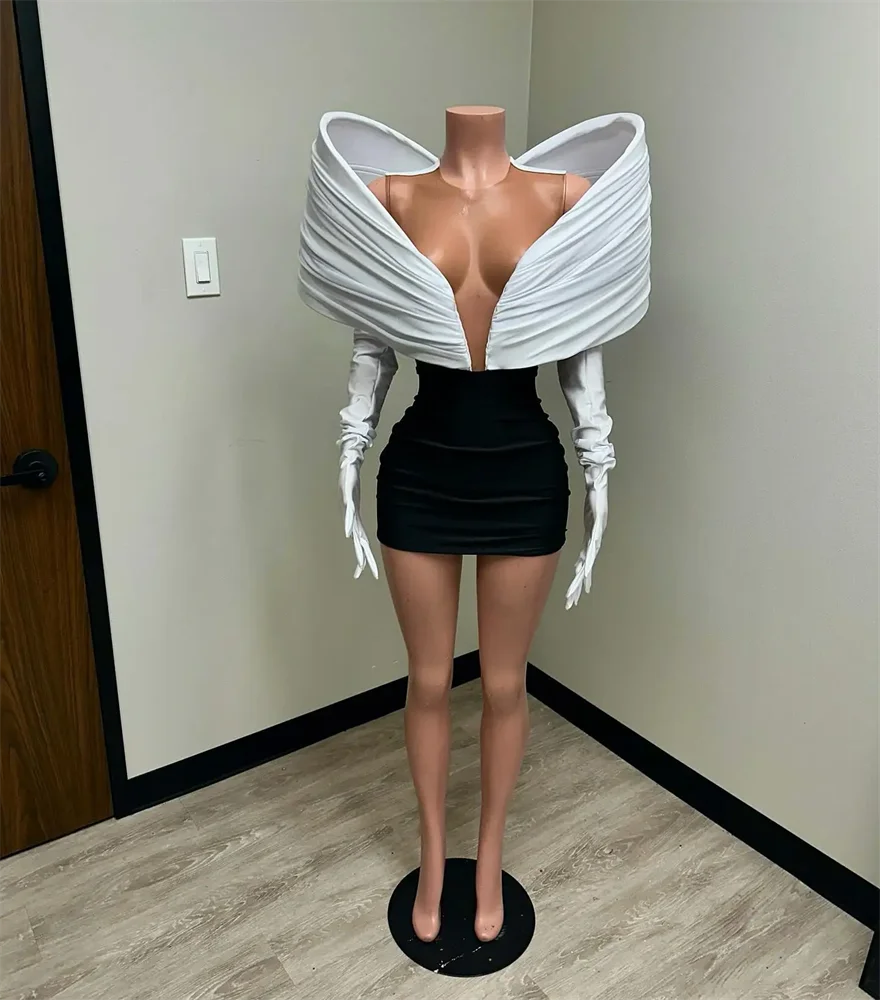 Stunning New Red 2024 Prom Gown With Two Gloves Off Shoulder Birthday Party Cocktail Dresses Robe De Bal Custom-Made Customized