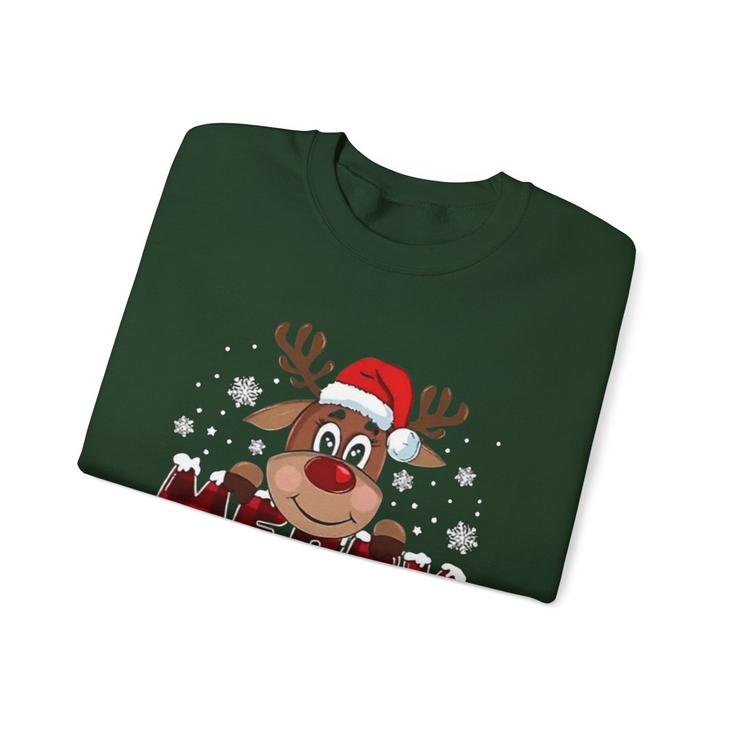 Merry Christmas Unisex Crewneck Sweatshirt, Holiday Gift, Festive Apparel, Cozy Winter Wear, Christmas Sweatshirt, Cheerful Design