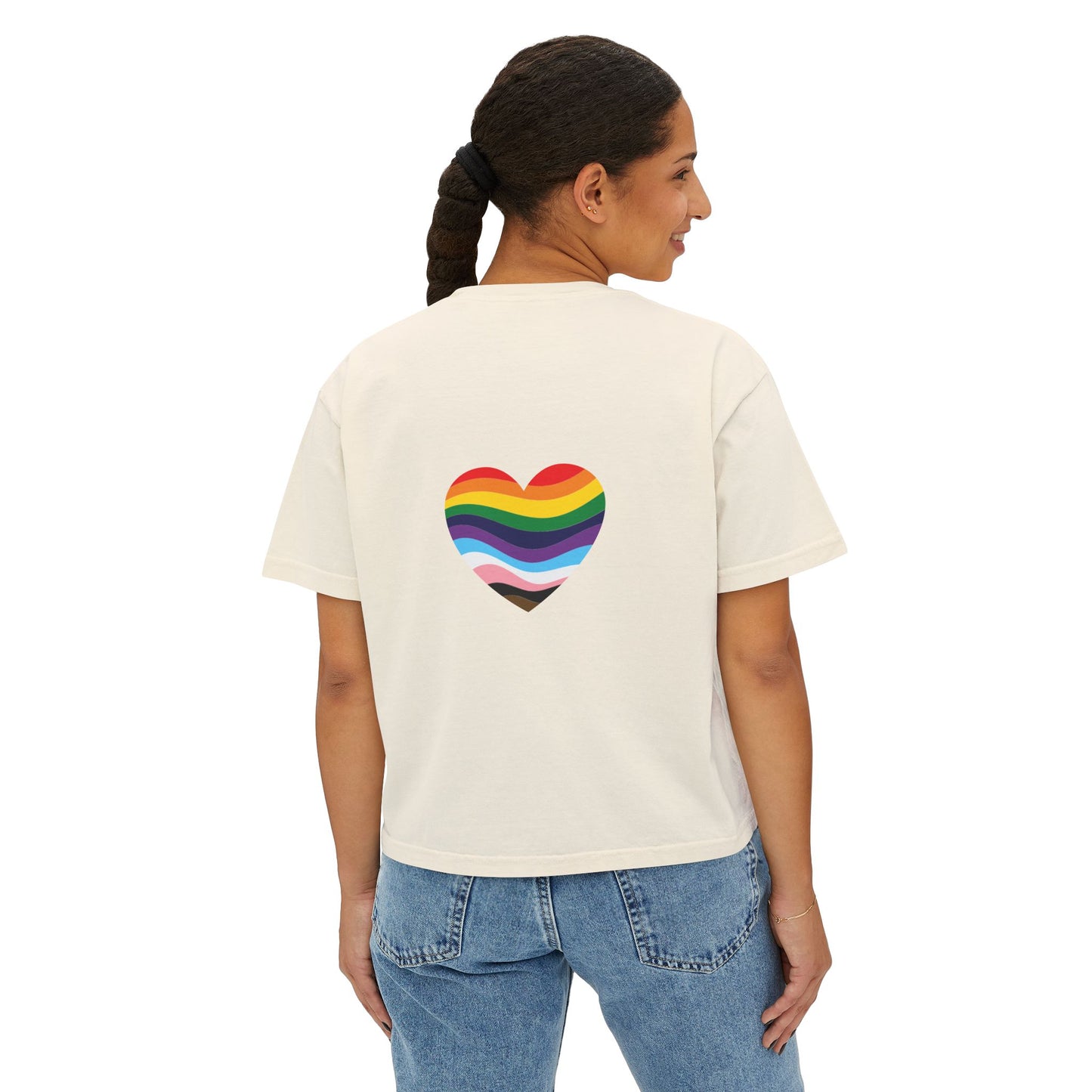 Juneteenth Boxy Tee, Women's Equality T-Shirt, LGBTQ Pride Top, Black History Month Shirt, Freedom and Unity Apparel, Celebratory [...]