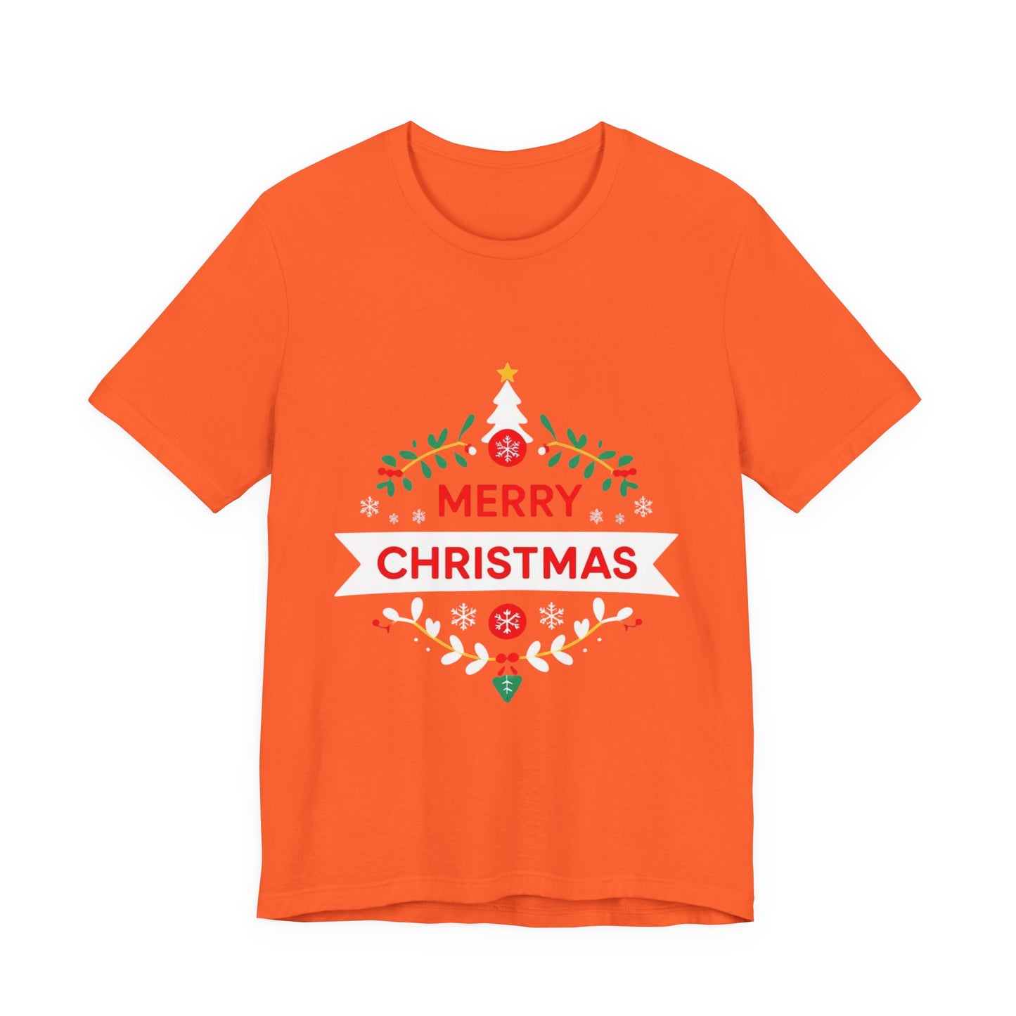Merry Christmas Unisex Tee, Holiday T-Shirt, Festive Short Sleeve Shirt, Christmas Gift, Seasonal Apparel