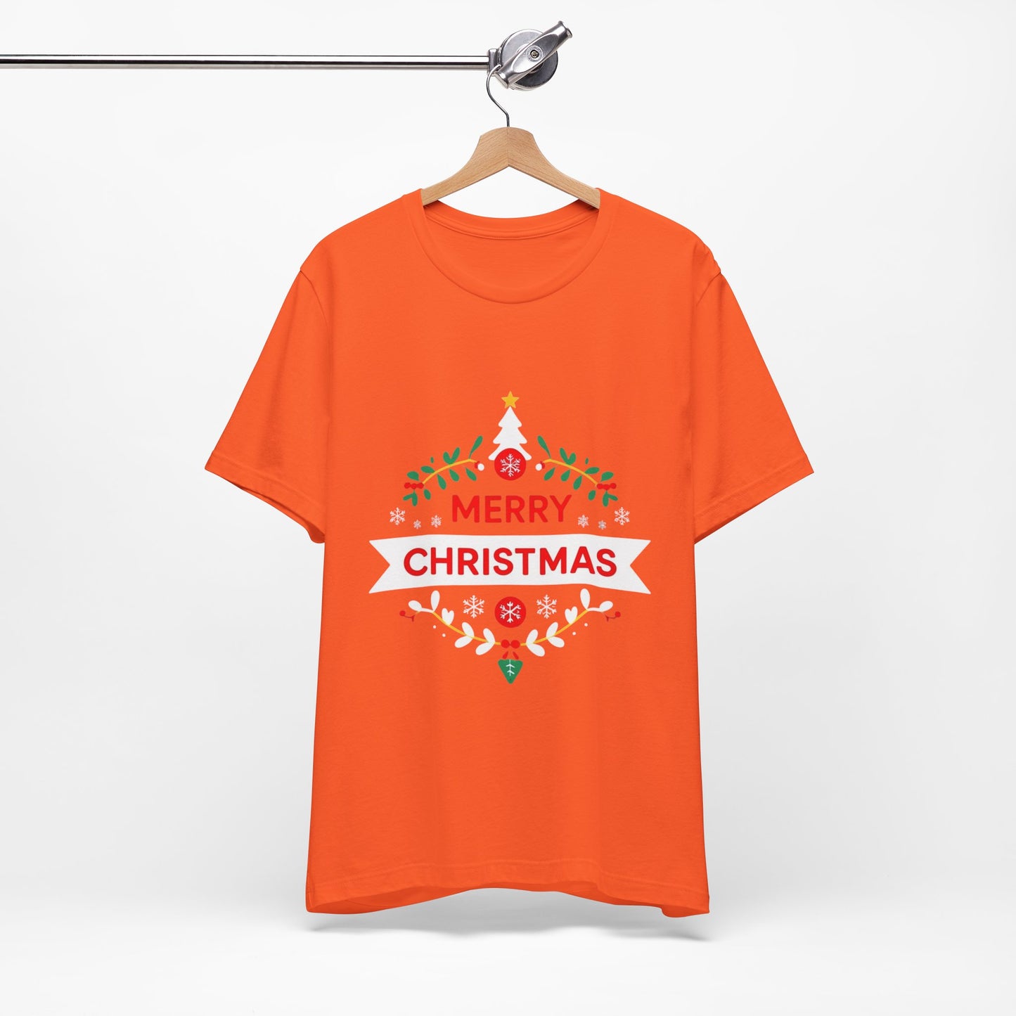 Merry Christmas Unisex Tee, Holiday T-Shirt, Festive Short Sleeve Shirt, Christmas Gift, Seasonal Apparel
