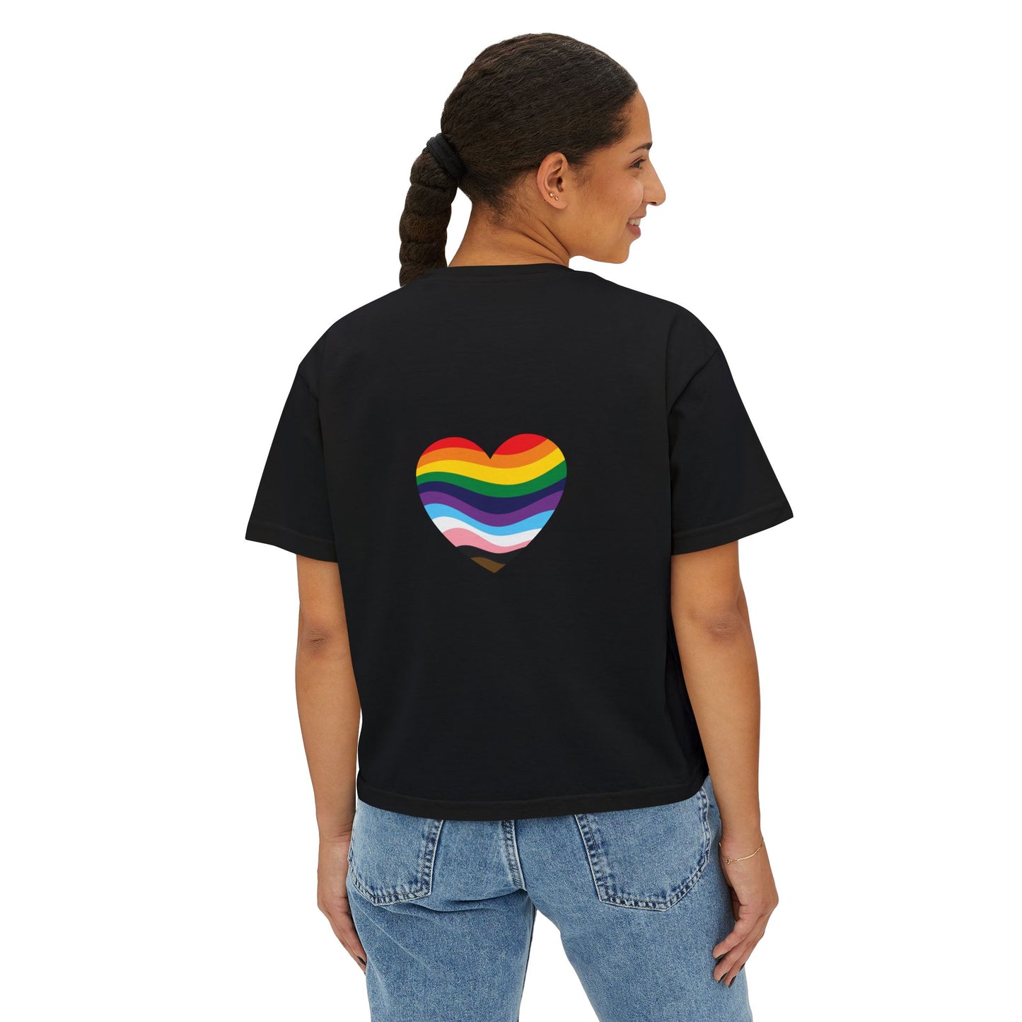 Juneteenth Boxy Tee, Women's Equality T-Shirt, LGBTQ Pride Top, Black History Month Shirt, Freedom and Unity Apparel, Celebratory [...]