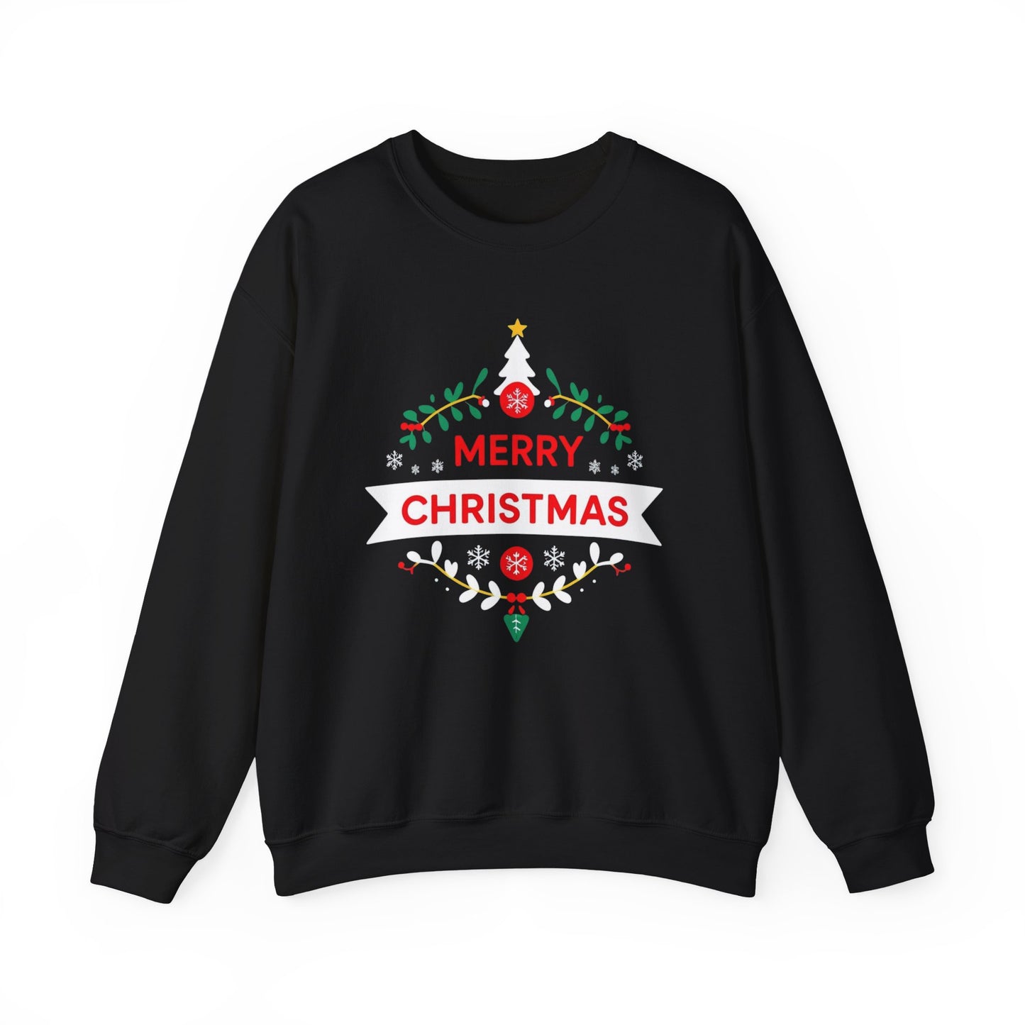 Merry Christmas Unisex Crewneck Sweatshirt, Holiday Sweater, Christmas Gift, Cozy Crewneck, Winter Fashion