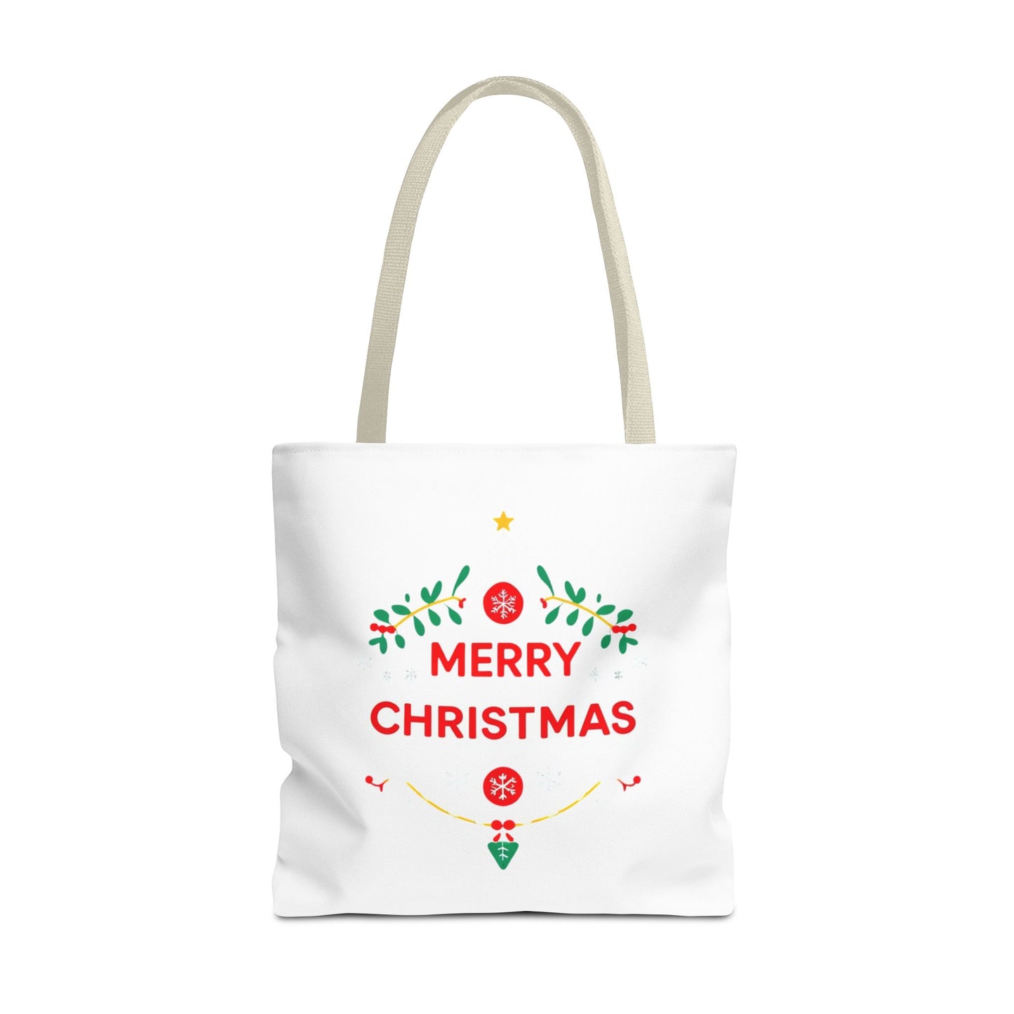 Christmas Tote Bag, Holiday Shopping Bag, Merry Christmas Gift, Seasonal Reusable Bag, Merry & Bright Tote ( customize available)