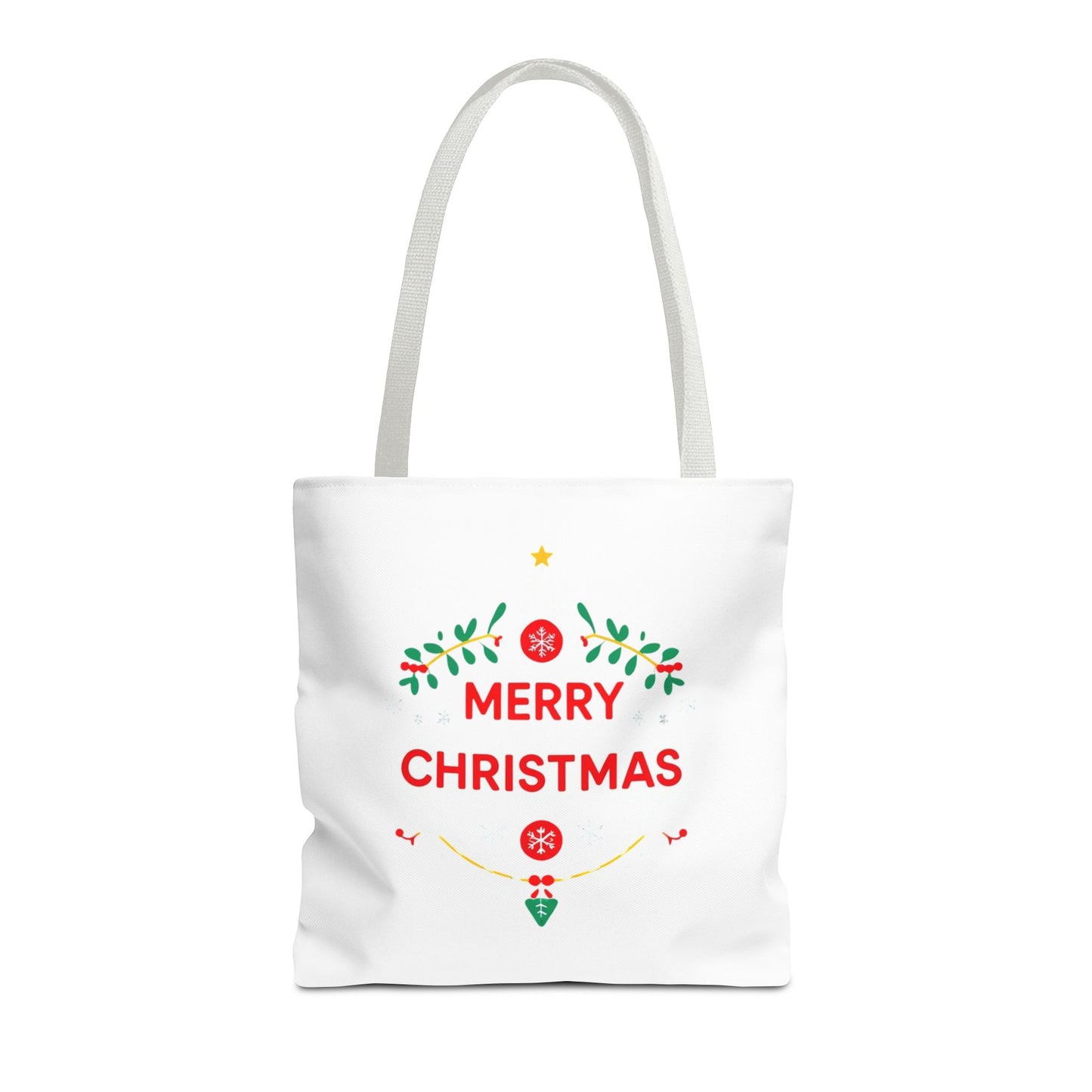 Christmas Tote Bag, Holiday Shopping Bag, Merry Christmas Gift, Seasonal Reusable Bag, Merry & Bright Tote ( customize available)