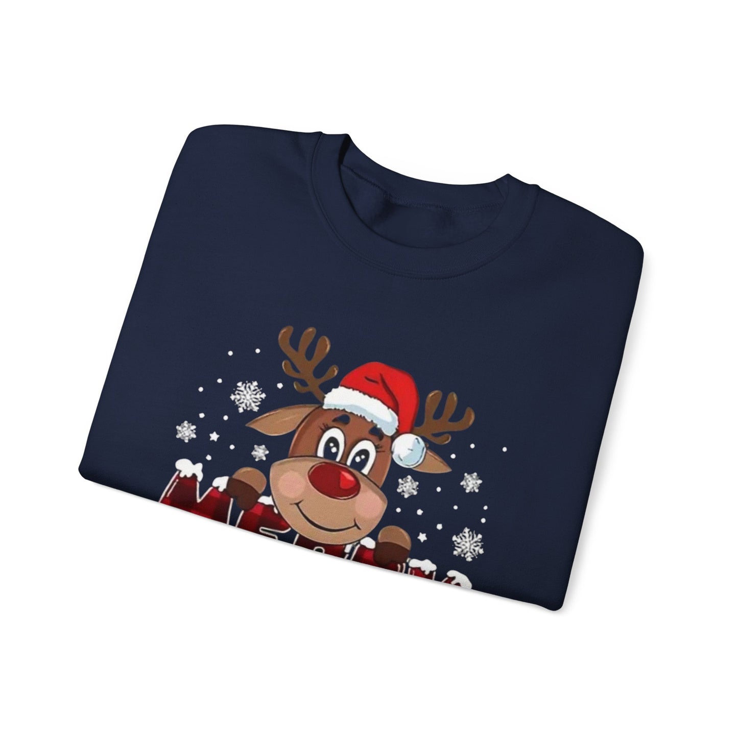 Merry Christmas Unisex Crewneck Sweatshirt, Holiday Gift, Festive Apparel, Cozy Winter Wear, Christmas Sweatshirt, Cheerful Design