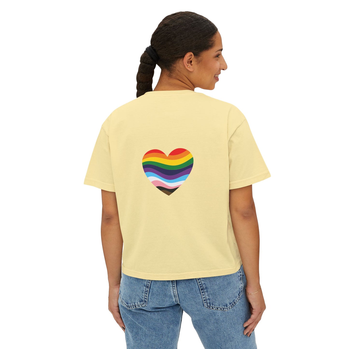 Juneteenth Boxy Tee, Women's Equality T-Shirt, LGBTQ Pride Top, Black History Month Shirt, Freedom and Unity Apparel, Celebratory [...]