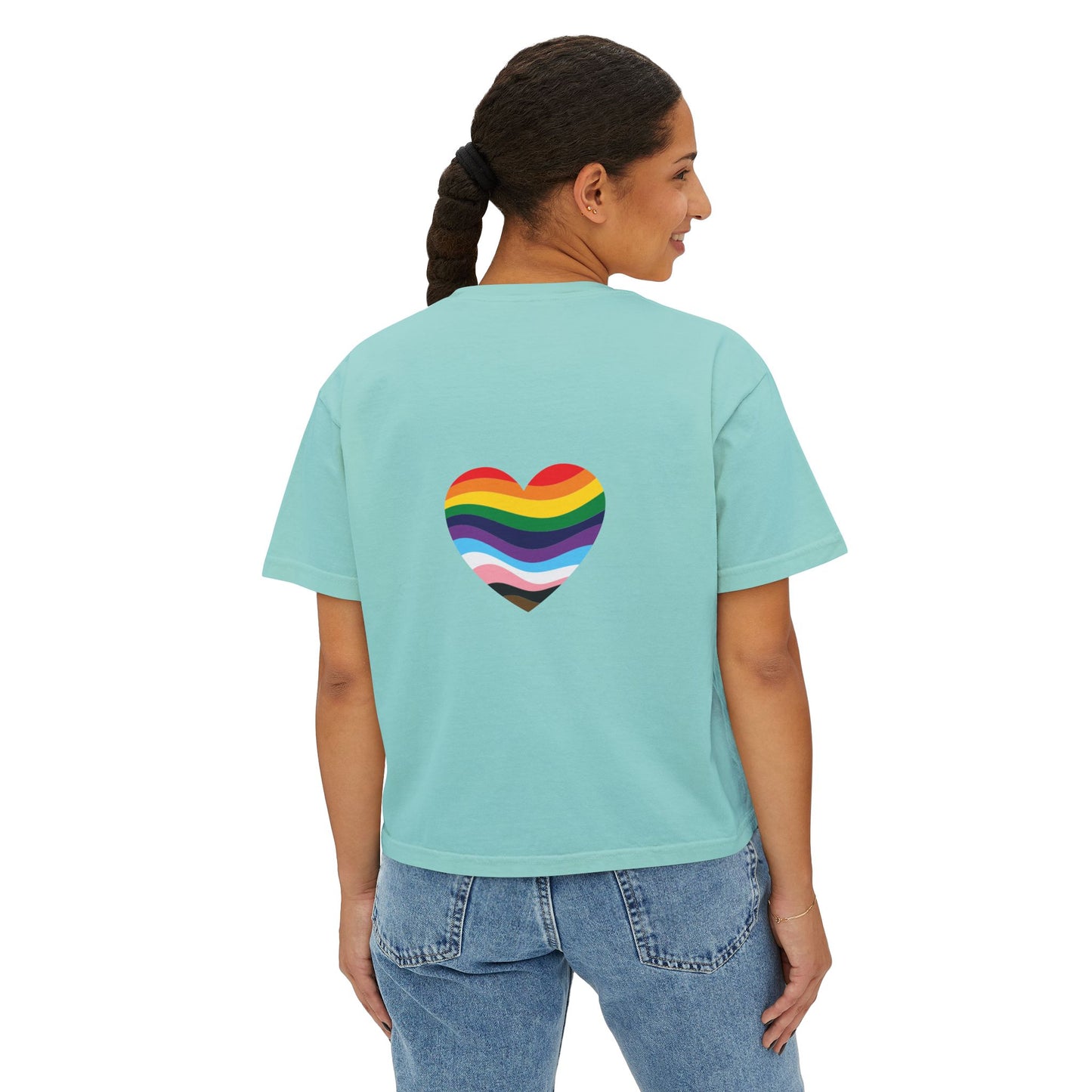 Juneteenth Boxy Tee, Women's Equality T-Shirt, LGBTQ Pride Top, Black History Month Shirt, Freedom and Unity Apparel, Celebratory [...]