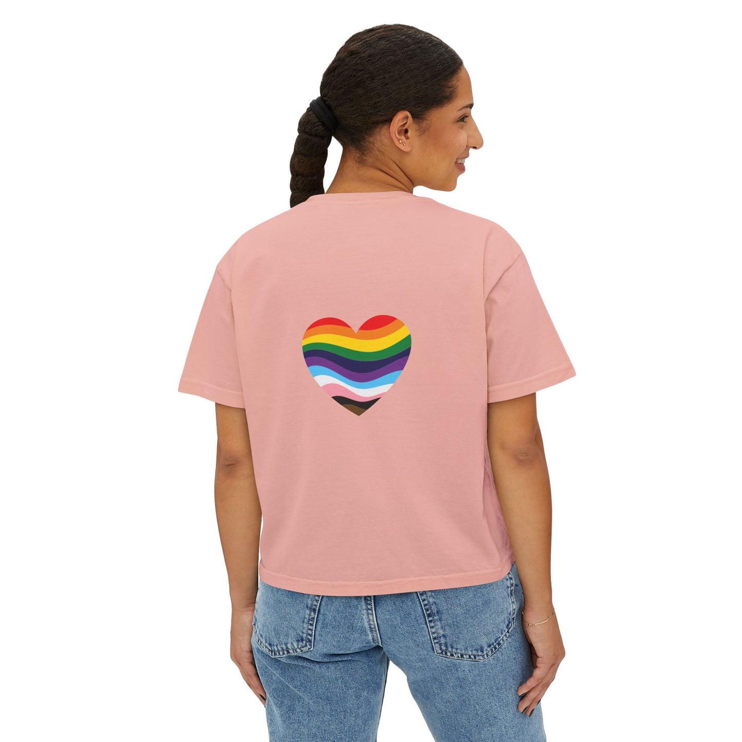 Juneteenth Boxy Tee, Women's Equality T-Shirt, LGBTQ Pride Top, Black History Month Shirt, Freedom and Unity Apparel, Celebratory [...]
