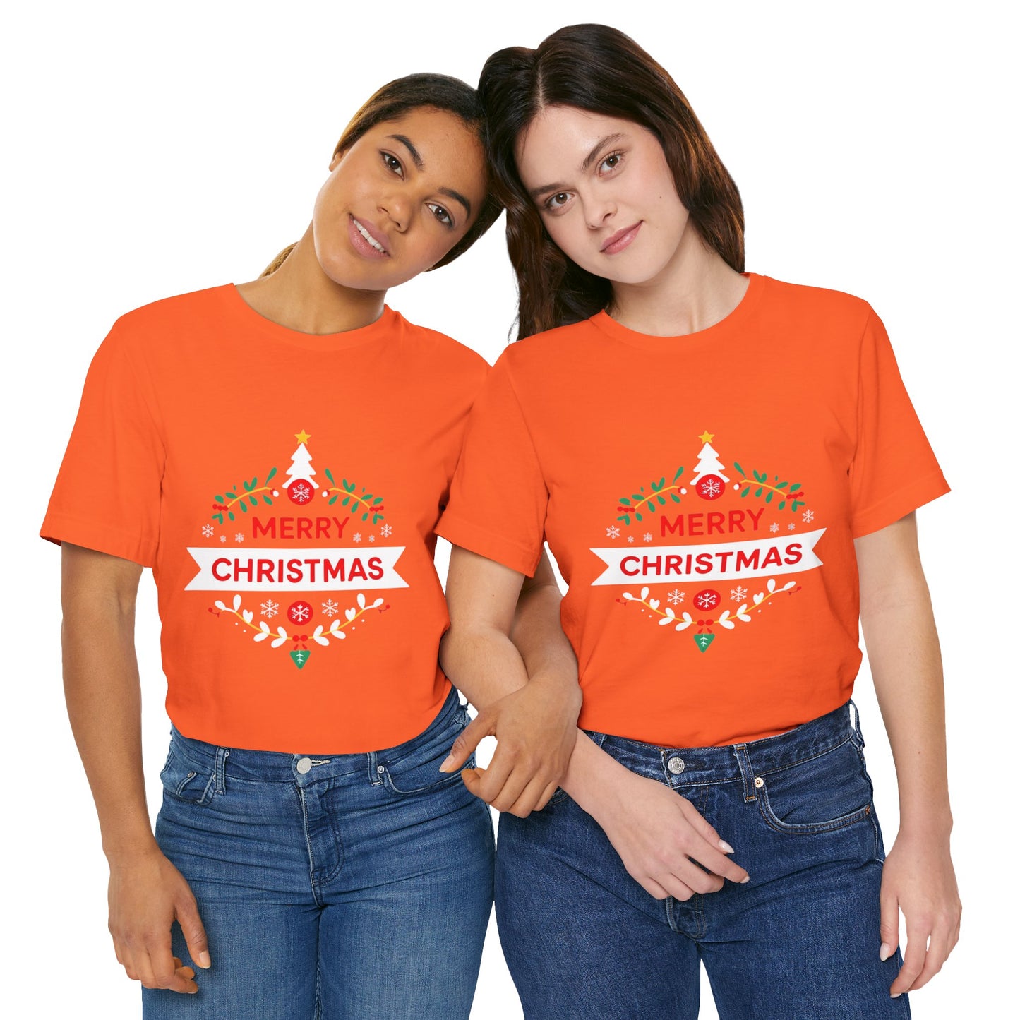 Merry Christmas Unisex Tee, Holiday T-Shirt, Festive Short Sleeve Shirt, Christmas Gift, Seasonal Apparel