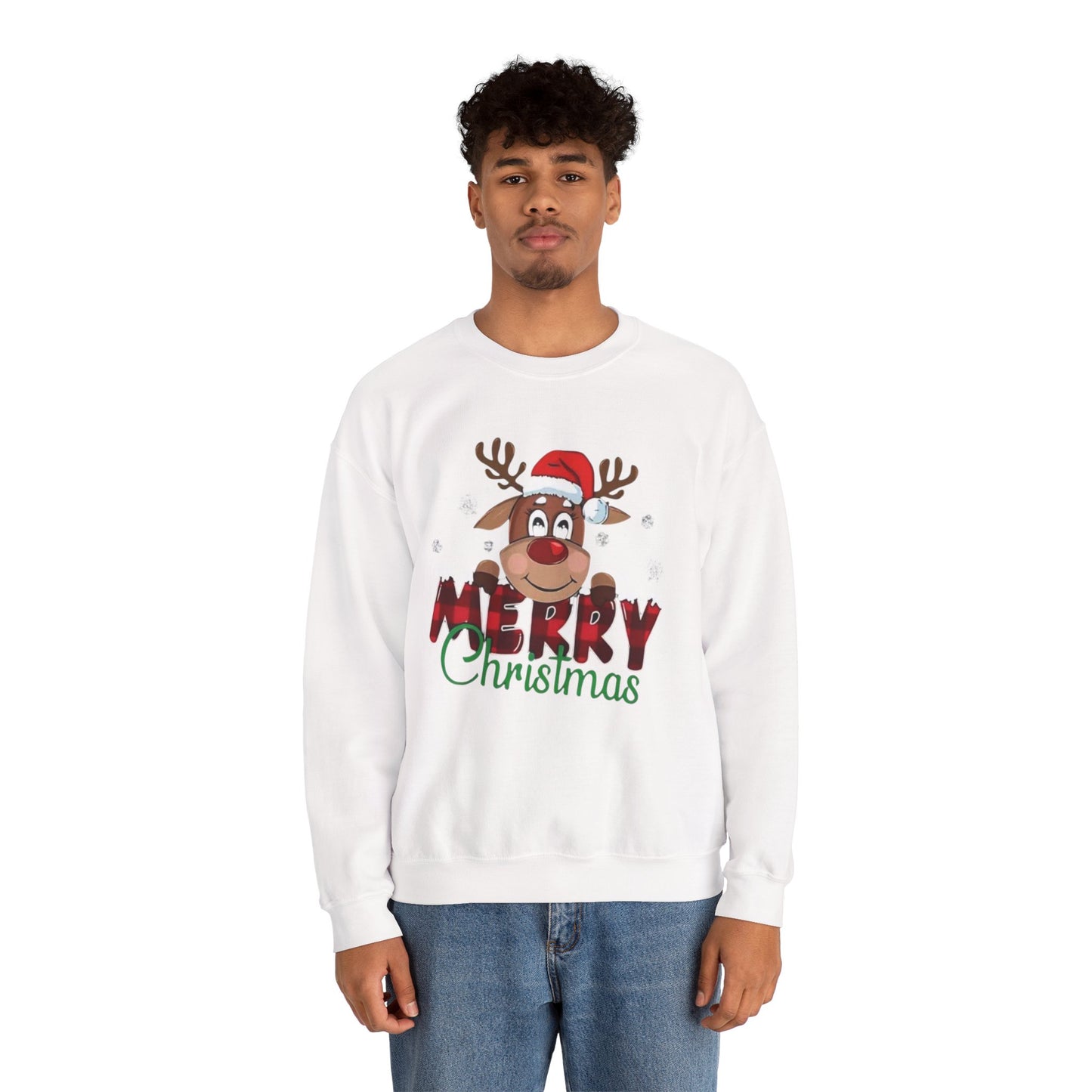 Merry Christmas Unisex Crewneck Sweatshirt, Holiday Gift, Festive Apparel, Cozy Winter Wear, Christmas Sweatshirt, Cheerful Design
