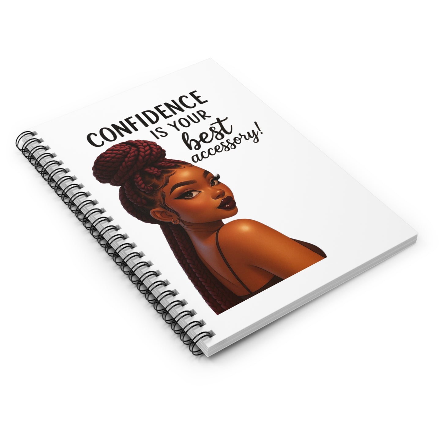 Confidence Spiral Notebook - Your Best Accessory, Motivational Journal for Self-Love, Inspirational Gift, School Supplies, Study Planner