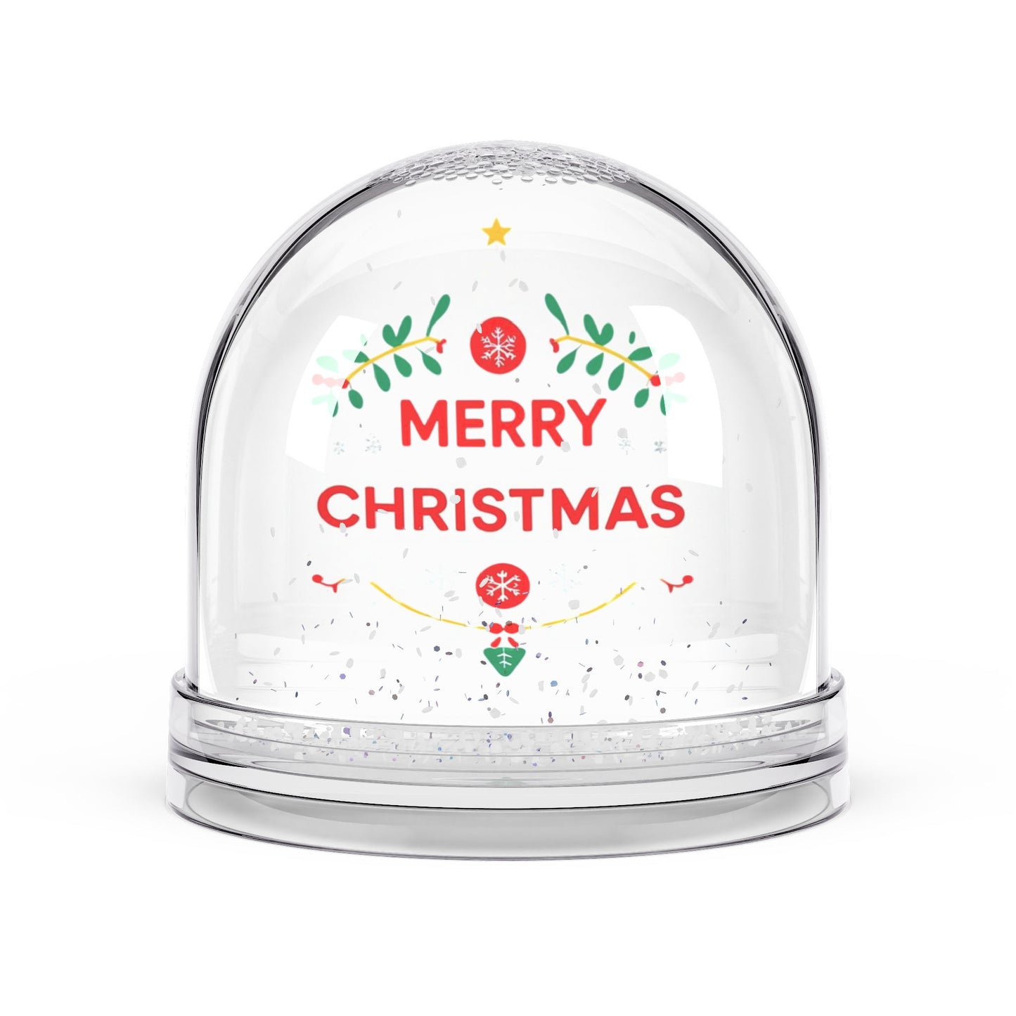 Merry Christmas Snow Globe | Holiday Decor, Winter Wonderland, Christmas Gift, Home Decoration, Festive Keepsake
