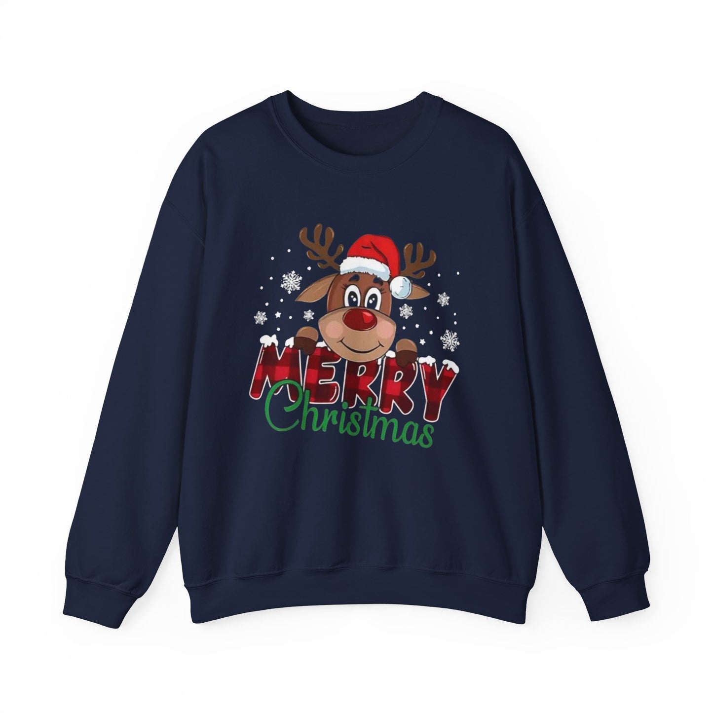 Merry Christmas Unisex Crewneck Sweatshirt, Holiday Gift, Festive Apparel, Cozy Winter Wear, Christmas Sweatshirt, Cheerful Design