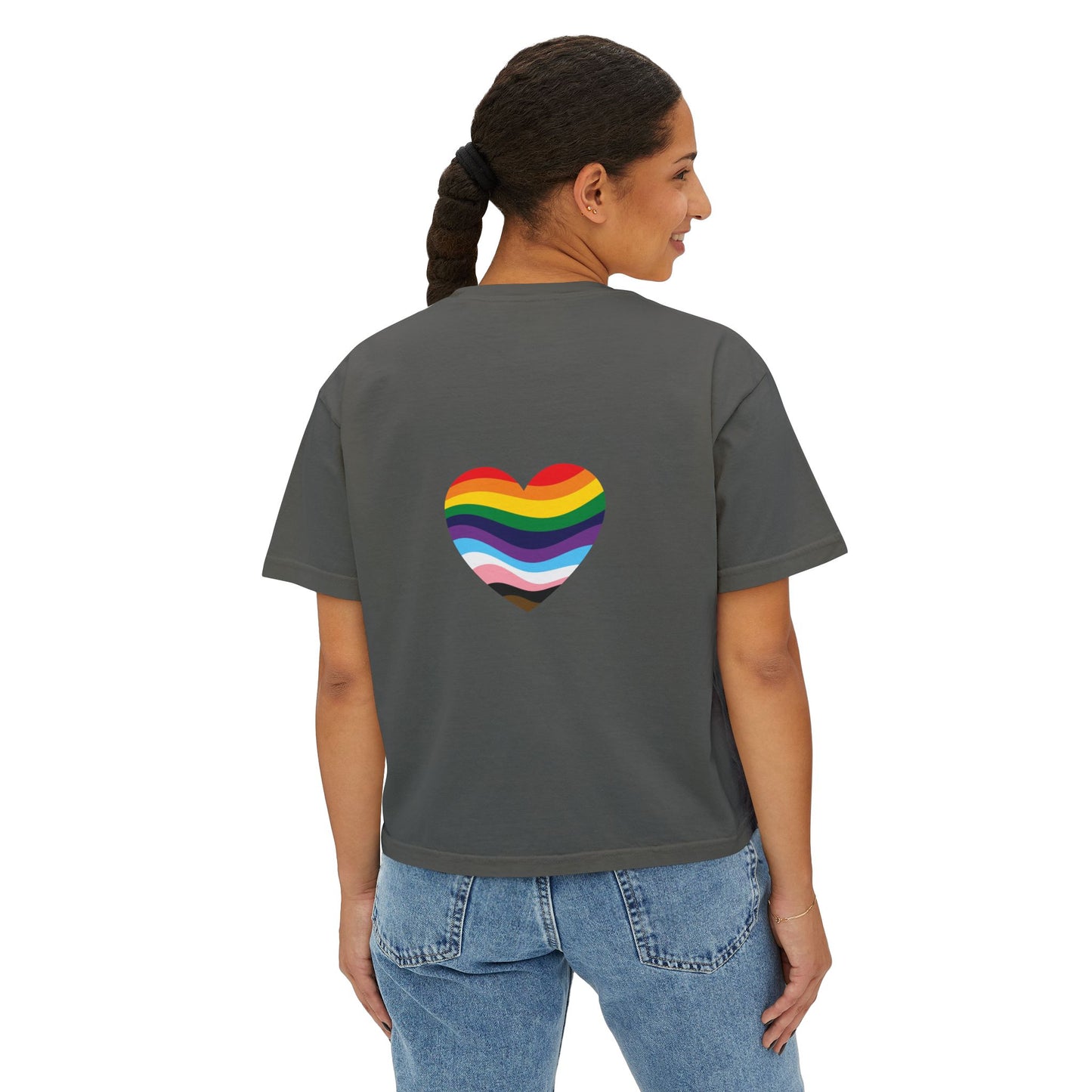 Juneteenth Boxy Tee, Women's Equality T-Shirt, LGBTQ Pride Top, Black History Month Shirt, Freedom and Unity Apparel, Celebratory [...]