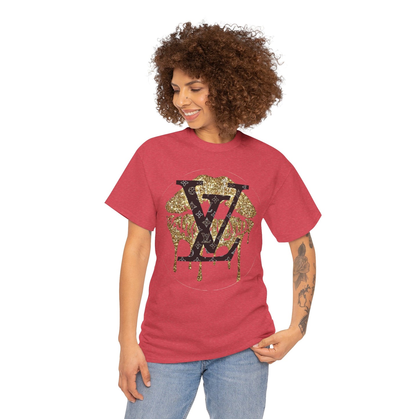 Stylish Statement Tee, Unisex Heavy Cotton T-Shirt, Casual Wear, Fashion Gift, Streetwear Essential, Trendy Graphic Shirt
