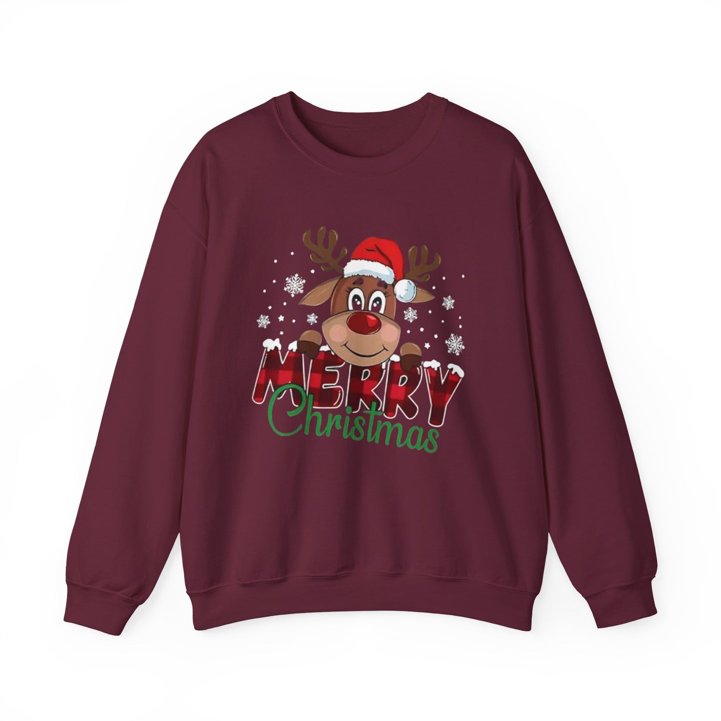 Merry Christmas Unisex Crewneck Sweatshirt, Holiday Gift, Festive Apparel, Cozy Winter Wear, Christmas Sweatshirt, Cheerful Design