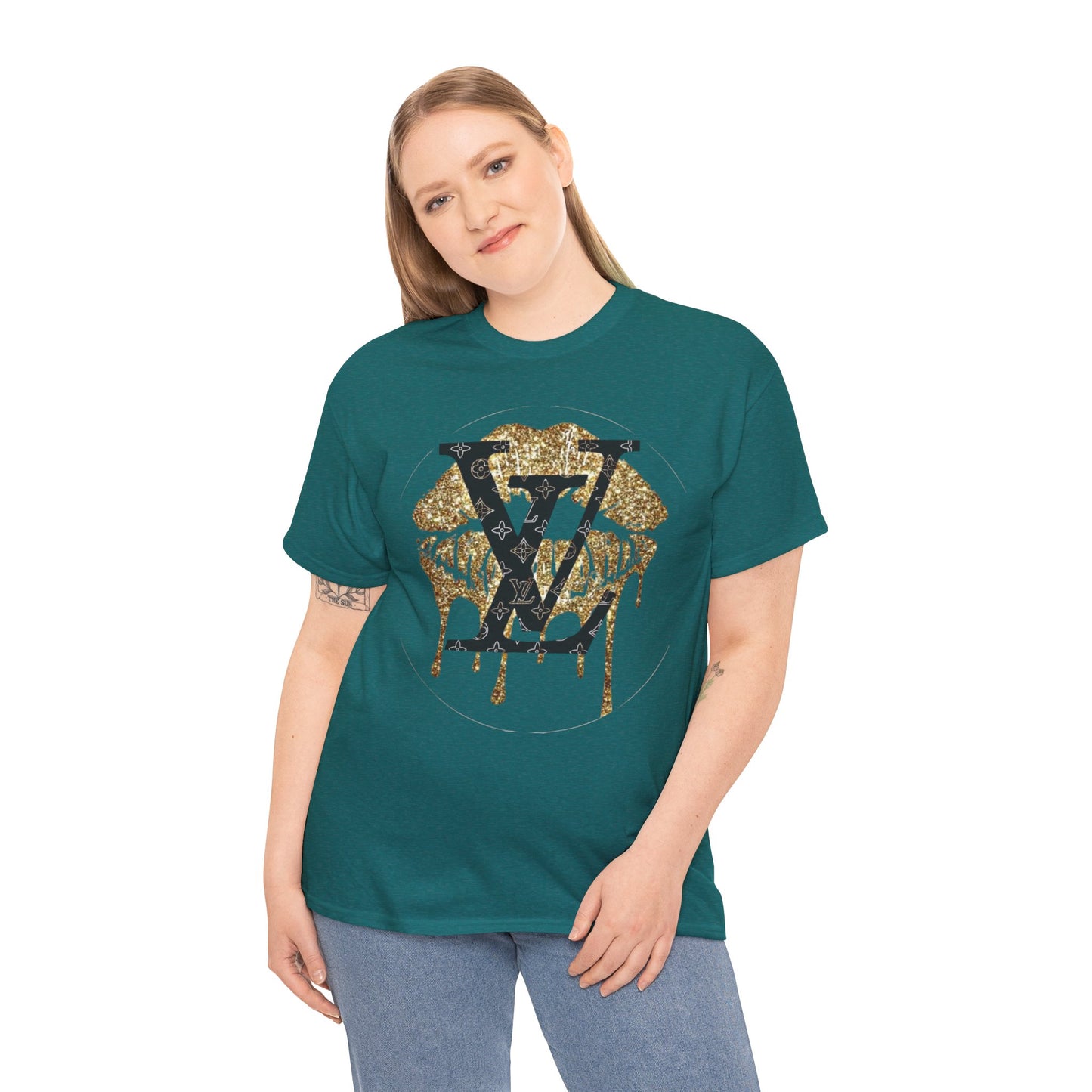 Stylish Statement Tee, Unisex Heavy Cotton T-Shirt, Casual Wear, Fashion Gift, Streetwear Essential, Trendy Graphic Shirt