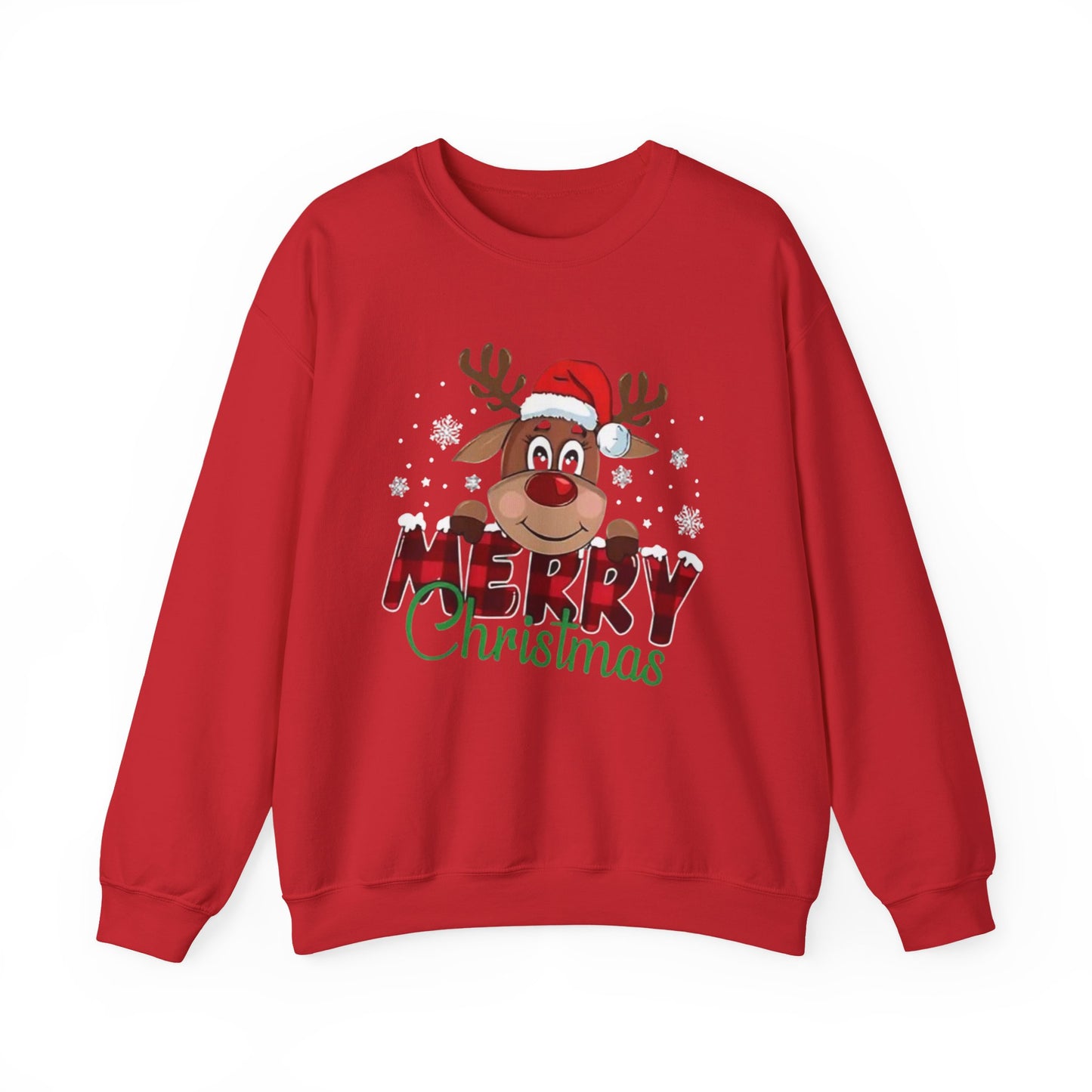 Merry Christmas Unisex Crewneck Sweatshirt, Holiday Gift, Festive Apparel, Cozy Winter Wear, Christmas Sweatshirt, Cheerful Design