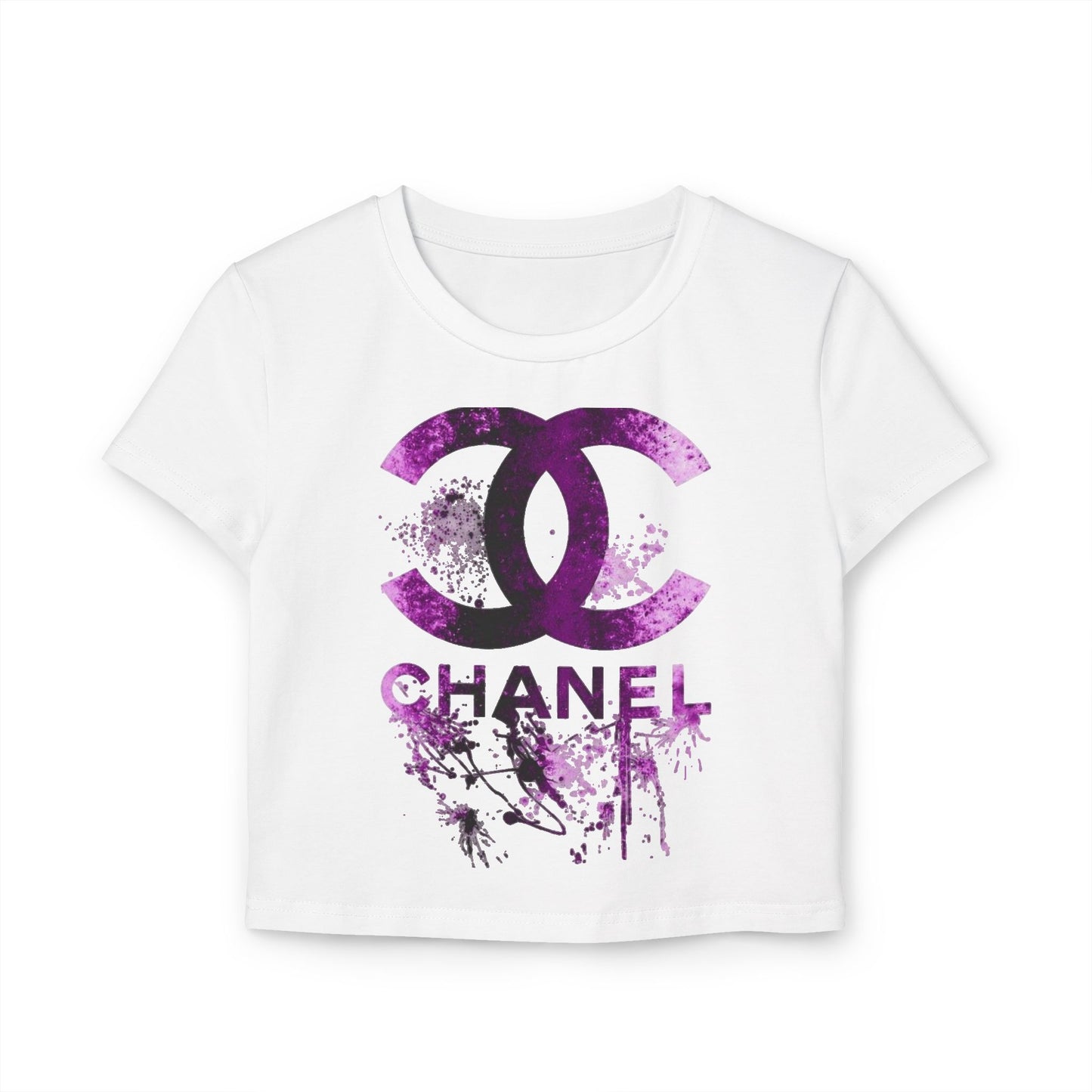 Chic Women's Graphic Baby Tee, Fashionable Casual Top, Streetwear Style, Stylish Gift for Her, Summer Wardrobe Essential