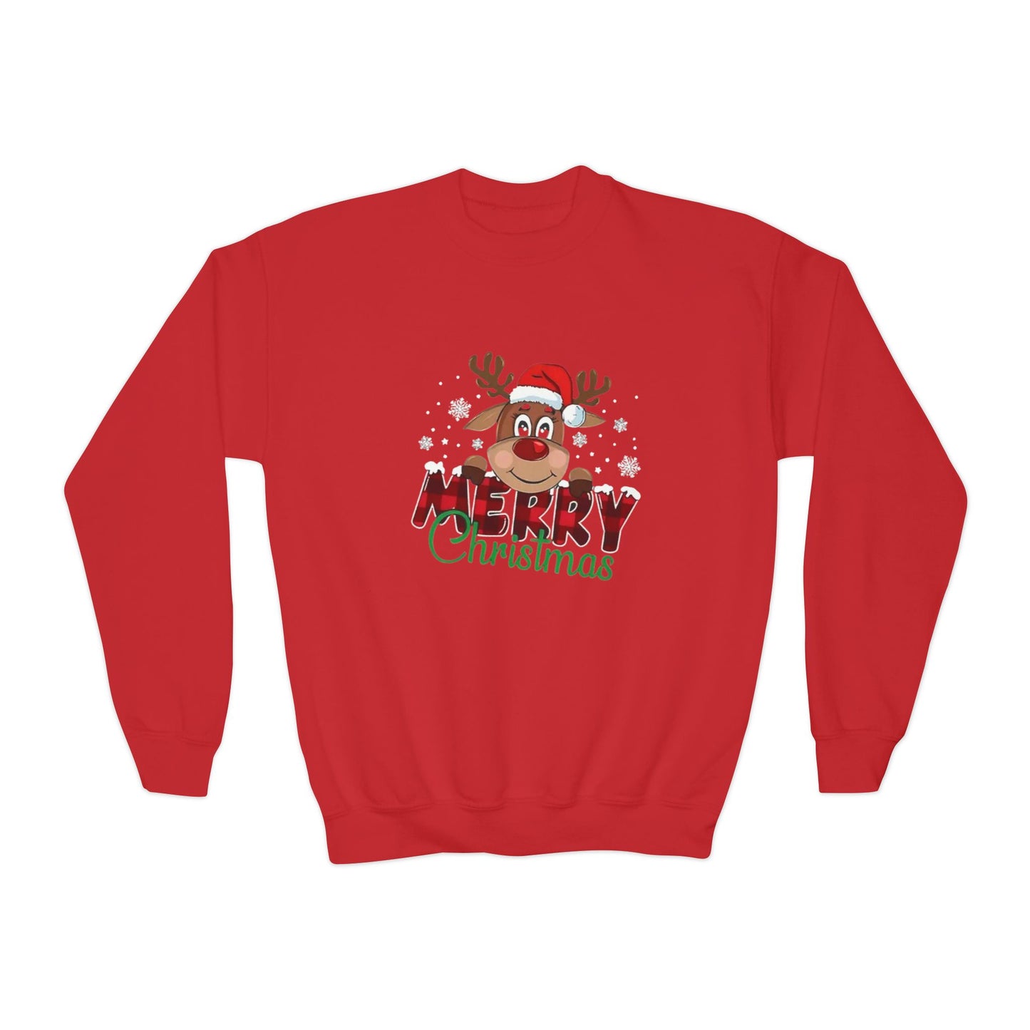 Festive Youth Crewneck Sweatshirt with Merry Christmas and Peace, Love, Christmas Designs, Holiday Sweatshirt, Kids Christmas Gift, [...]