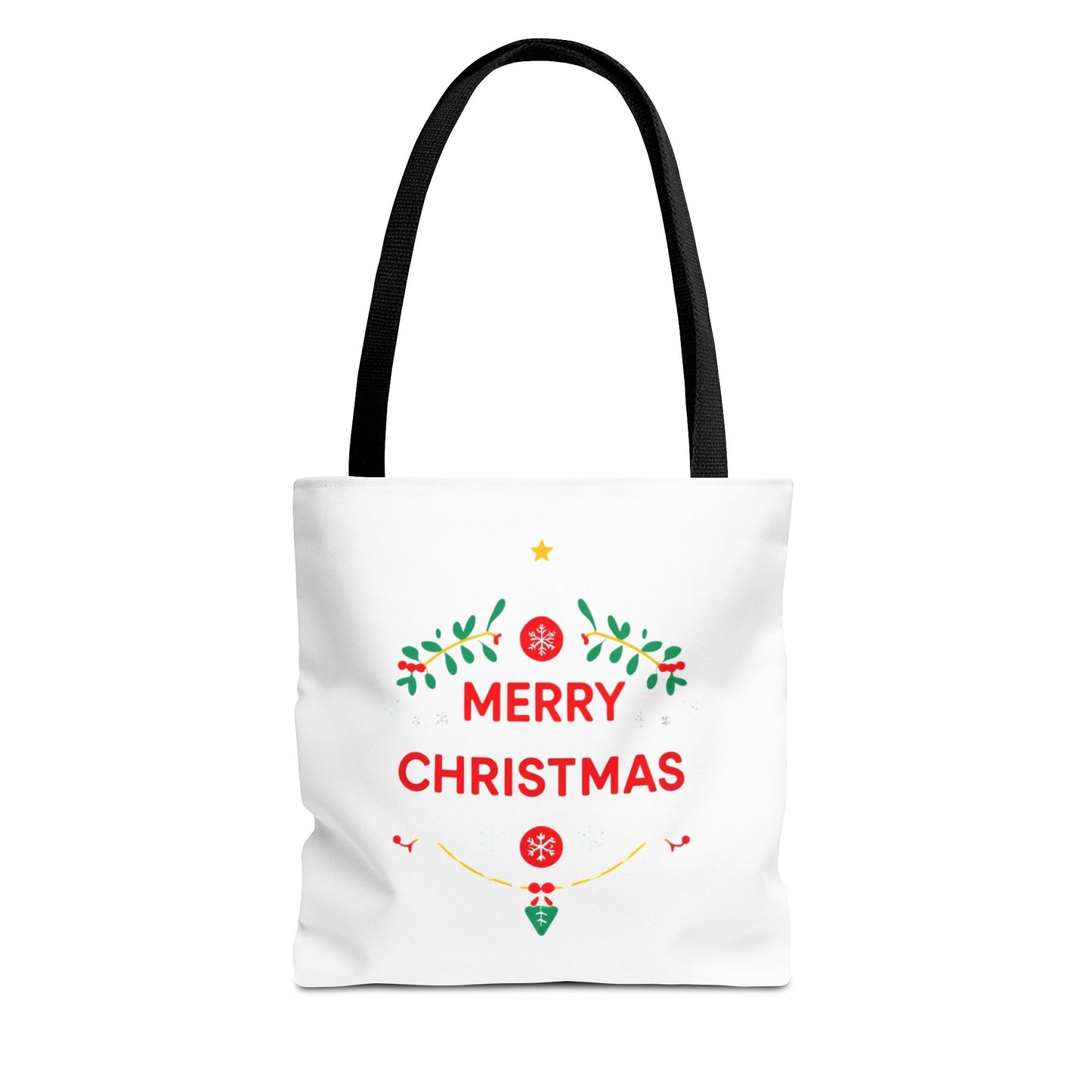 Christmas Tote Bag, Holiday Shopping Bag, Merry Christmas Gift, Seasonal Reusable Bag, Merry & Bright Tote ( customize available)