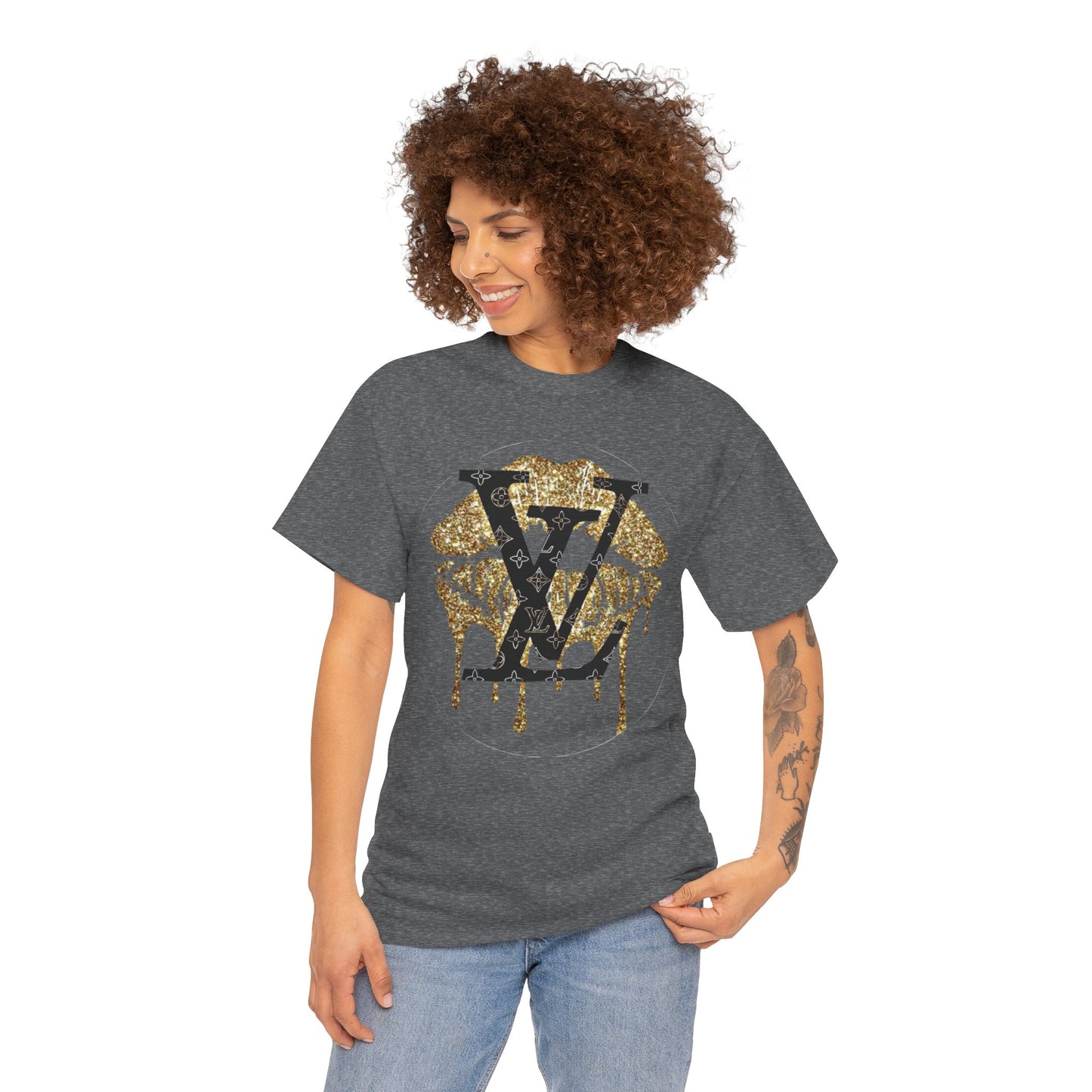 Stylish Statement Tee, Unisex Heavy Cotton T-Shirt, Casual Wear, Fashion Gift, Streetwear Essential, Trendy Graphic Shirt