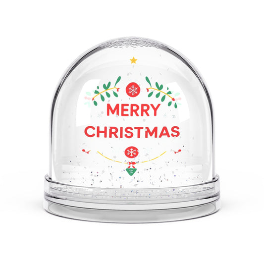 Merry Christmas Snow Globe | Holiday Decor, Winter Wonderland, Christmas Gift, Home Decoration, Festive Keepsake