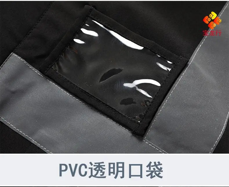 Winter Work Jacket Men, Waterproof Windproof Reflective Thermal Coat, Fleece Lined Abrasion Resistant Parka