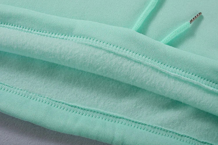 Winter Tracksuit Women Two Piece Set - Oversized Hoodie Sweatpants Solid Color Sportswear Suit |Casual Sweatshirt Trouser Set