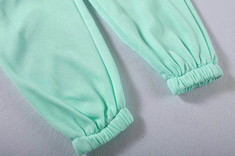 Winter Tracksuit Women Two Piece Set - Oversized Hoodie Sweatpants Solid Color Sportswear Suit |Casual Sweatshirt Trouser Set