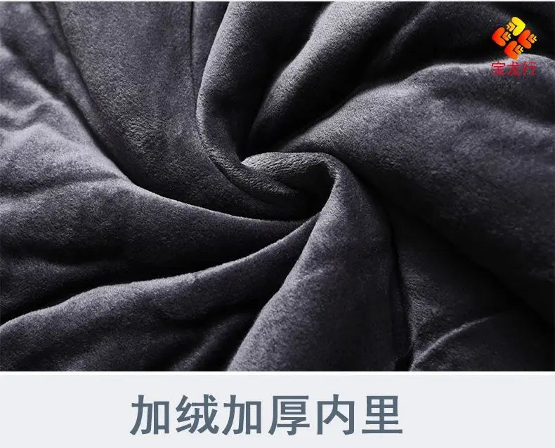 Winter Work Jacket Men, Waterproof Windproof Reflective Thermal Coat, Fleece Lined Abrasion Resistant Parka