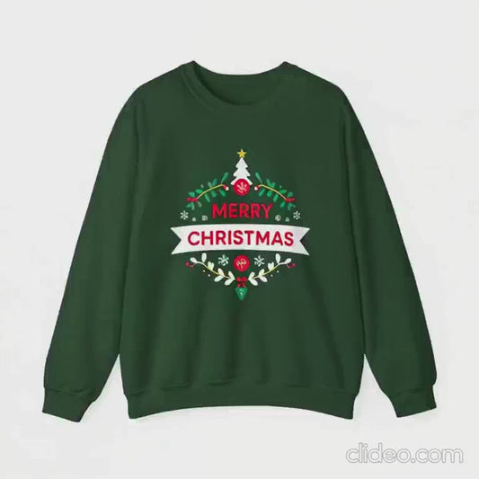 Merry Christmas Unisex Crewneck Sweatshirt, Holiday Sweater, Christmas Gift, Cozy Crewneck, Winter Fashion